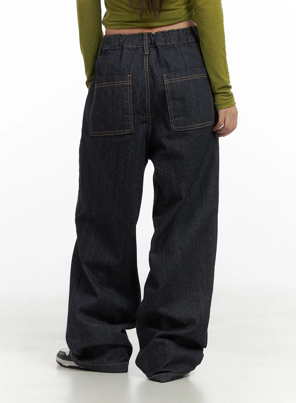 Lola Pintuck Baggy Jeans CO402 - Image 6