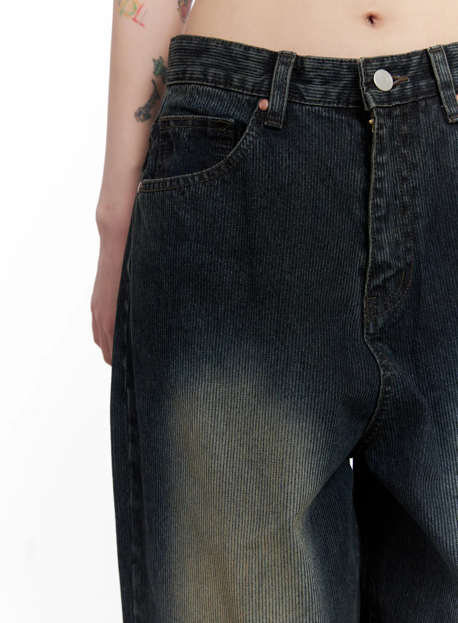 London Faded Baggy Jeans CS510 - Image 3