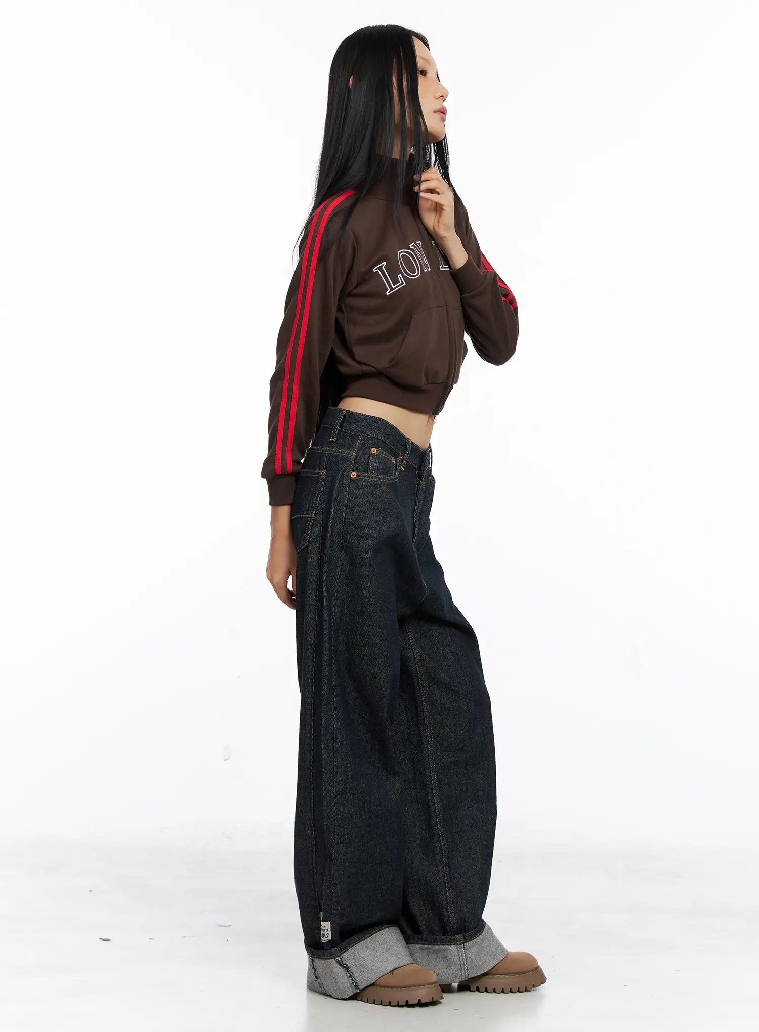 London Sporty Cropped Track Jacket CS511 - Image 5