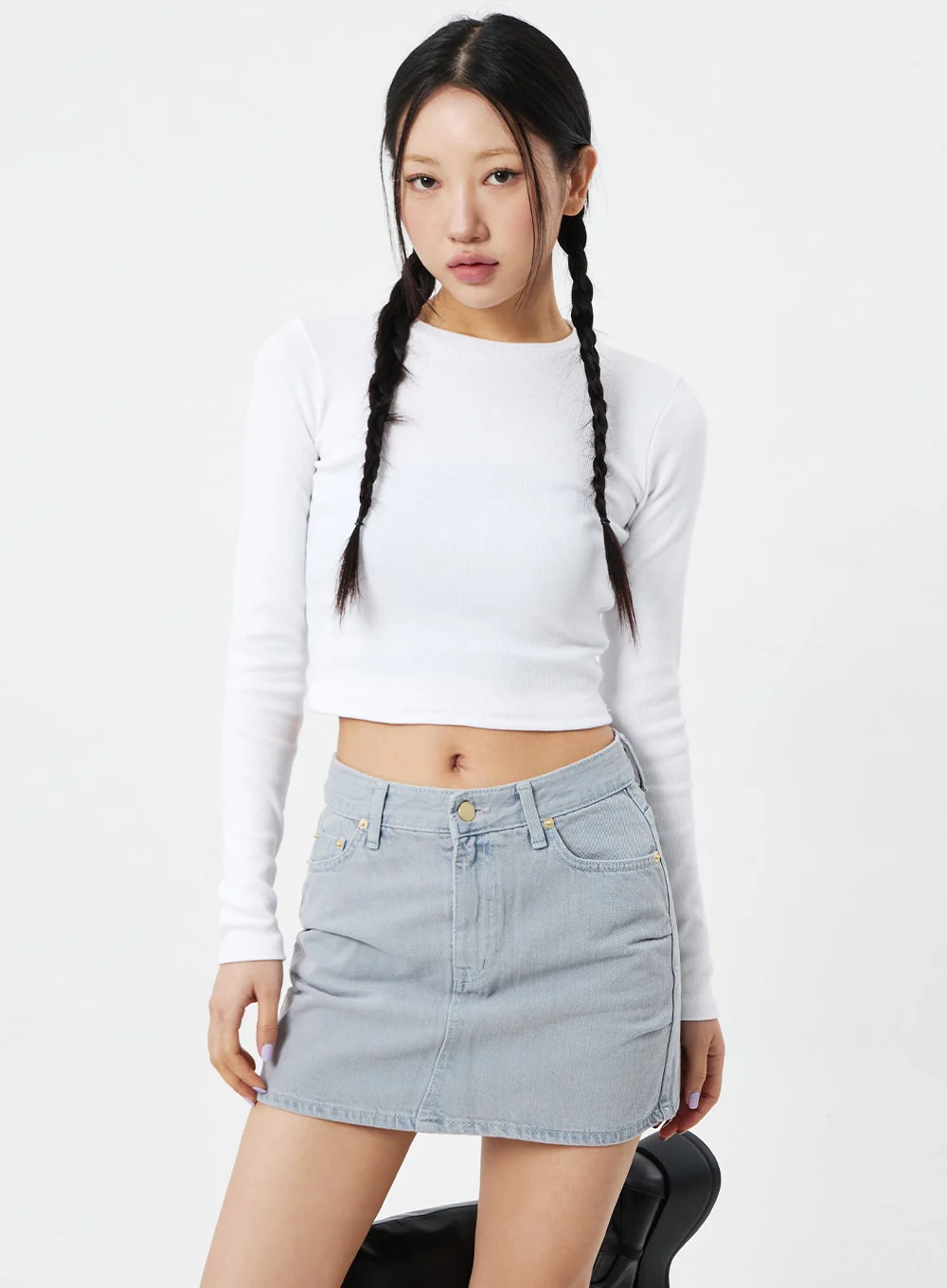 Long Sleeve Cropped Top CM324