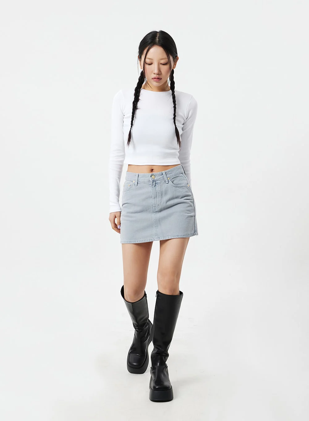 Long Sleeve Cropped Top CM324 - Image 10