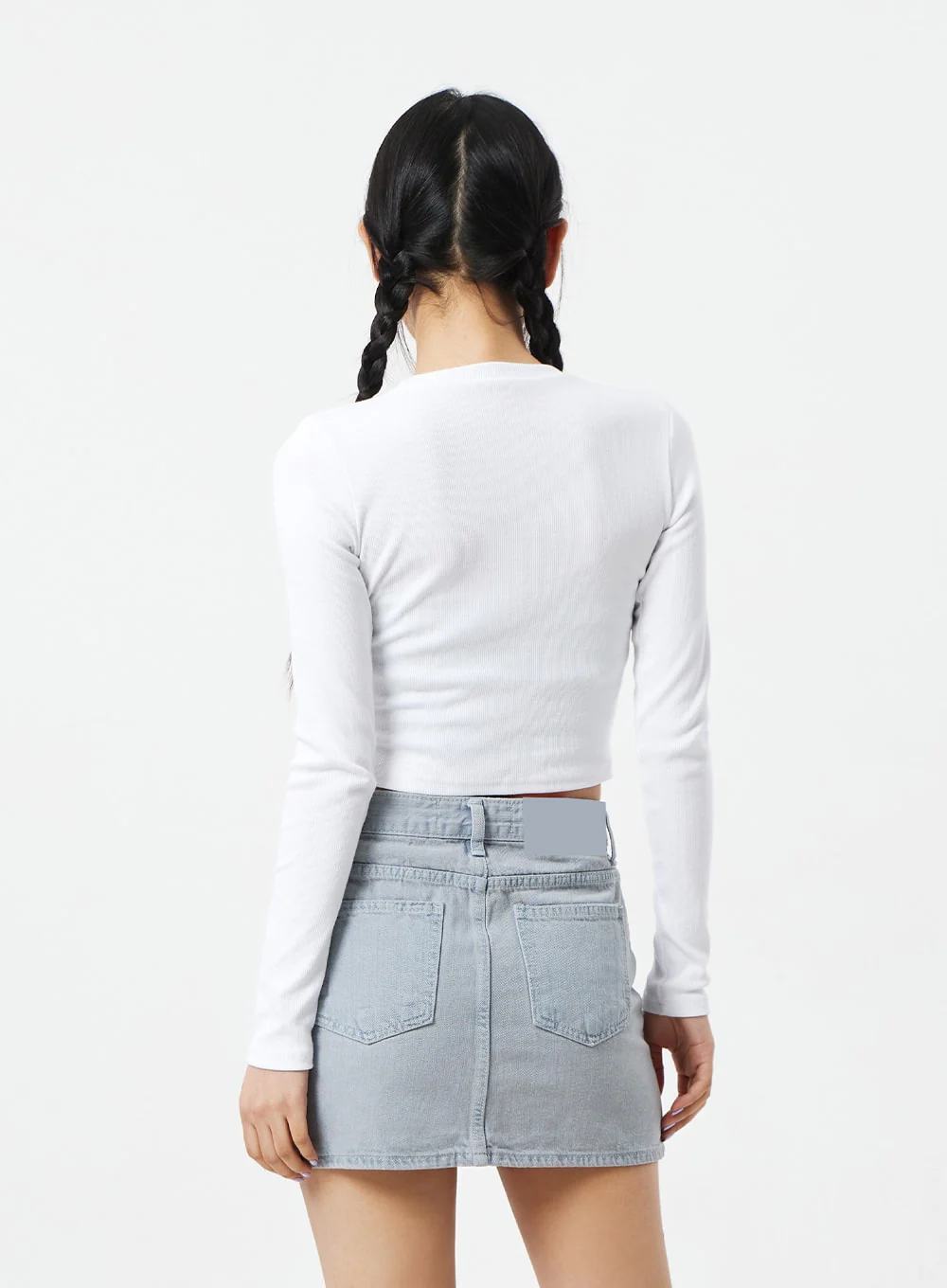 Long Sleeve Cropped Top CM324 - Image 6