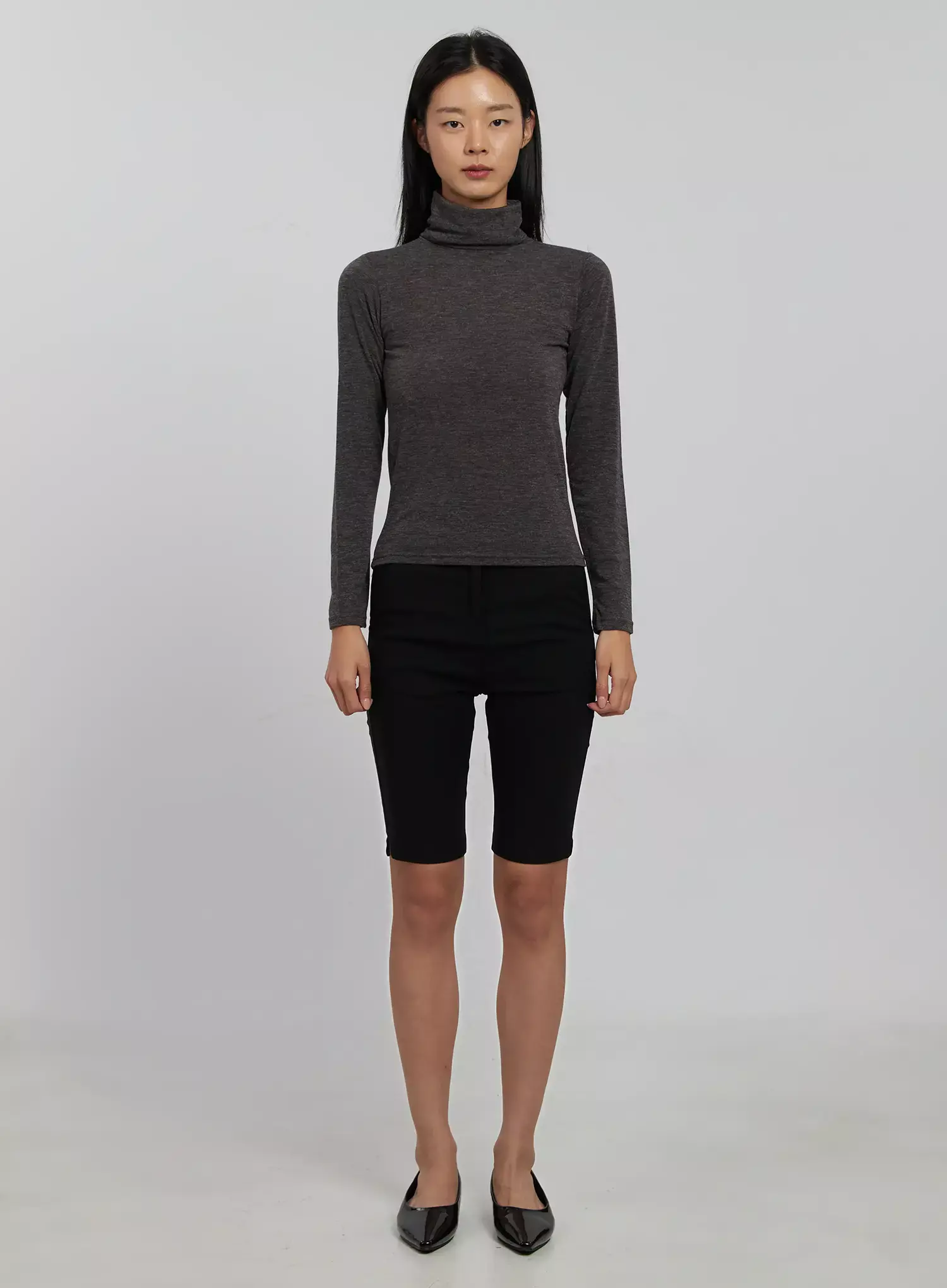 Long Sleeve Slim Turtleneck IJ509 - Image 4