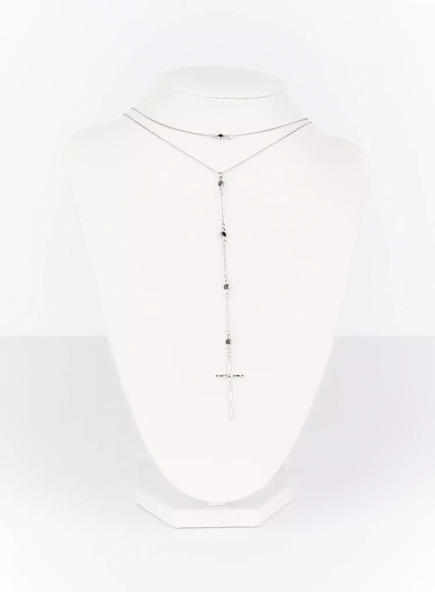Long Vintage Cross Necklace Set IF502 - Image 10