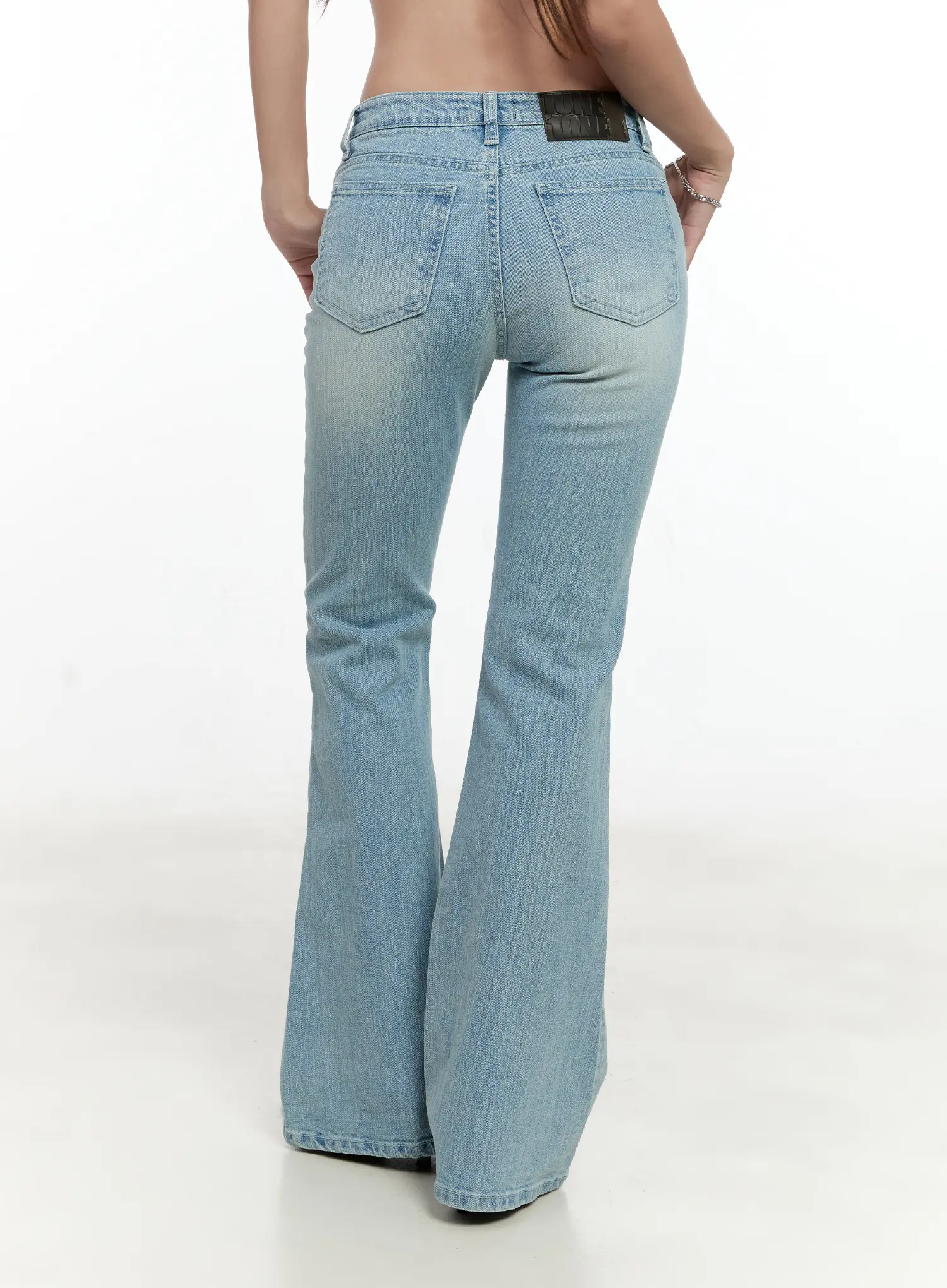 Loona Classic Light Blue Flare Jeans CL531 - Image 6