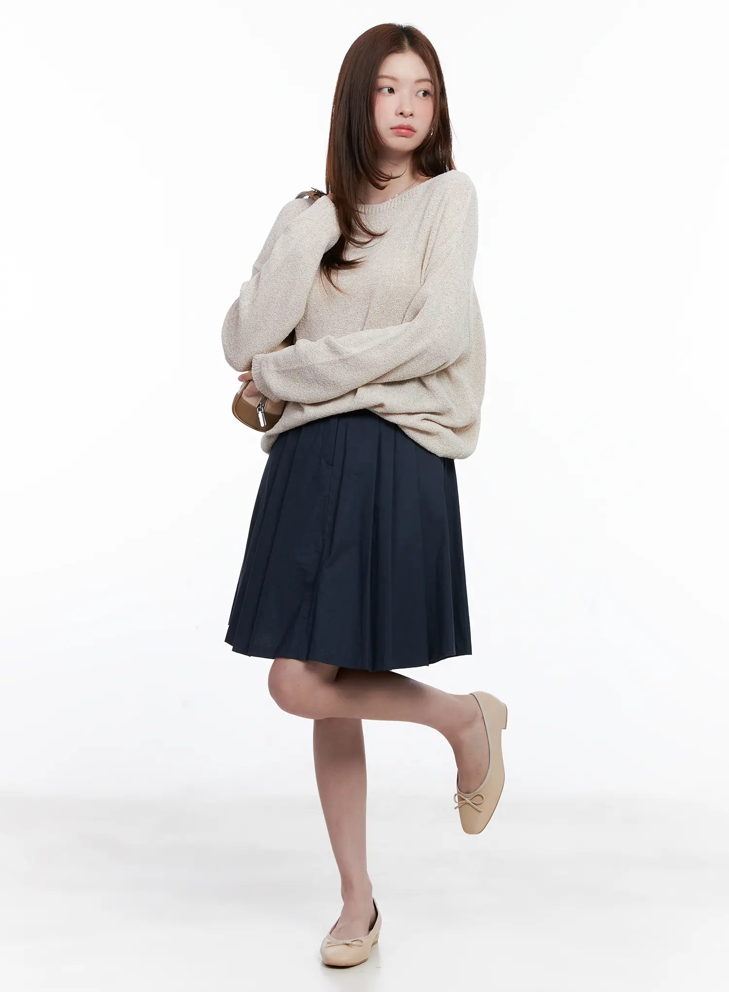 Loose Fit Boat Neck Pullover Knit CG520 - Image 2