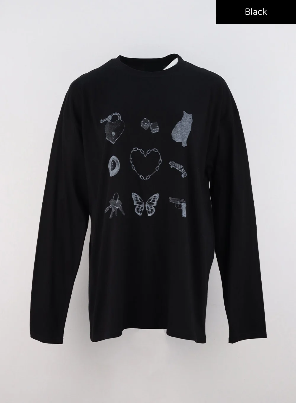 Loose Fit Cute Print Tee CS327 - Image 12
