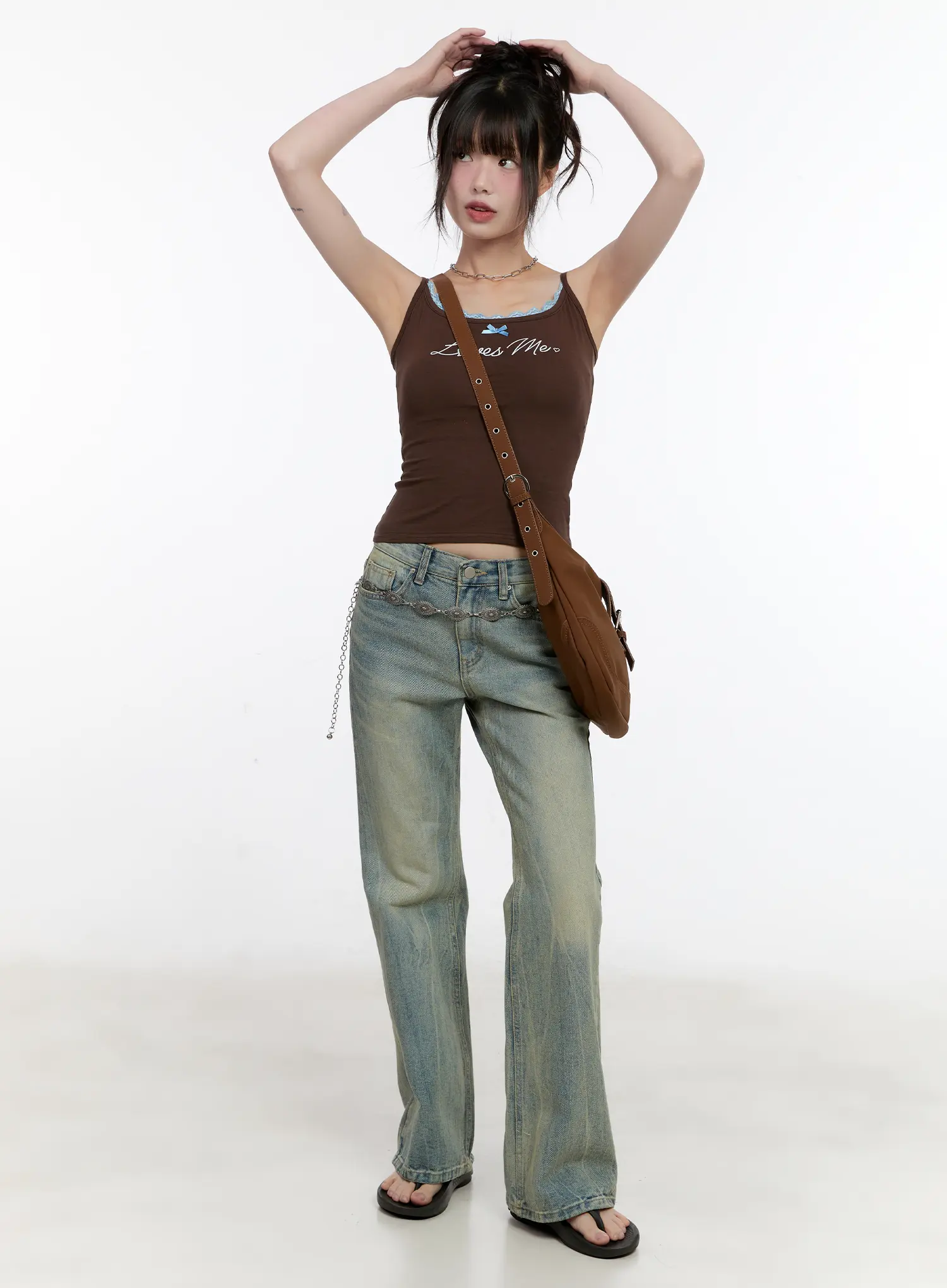 Love Lace-Trim Cami Top CL504 - Image 2