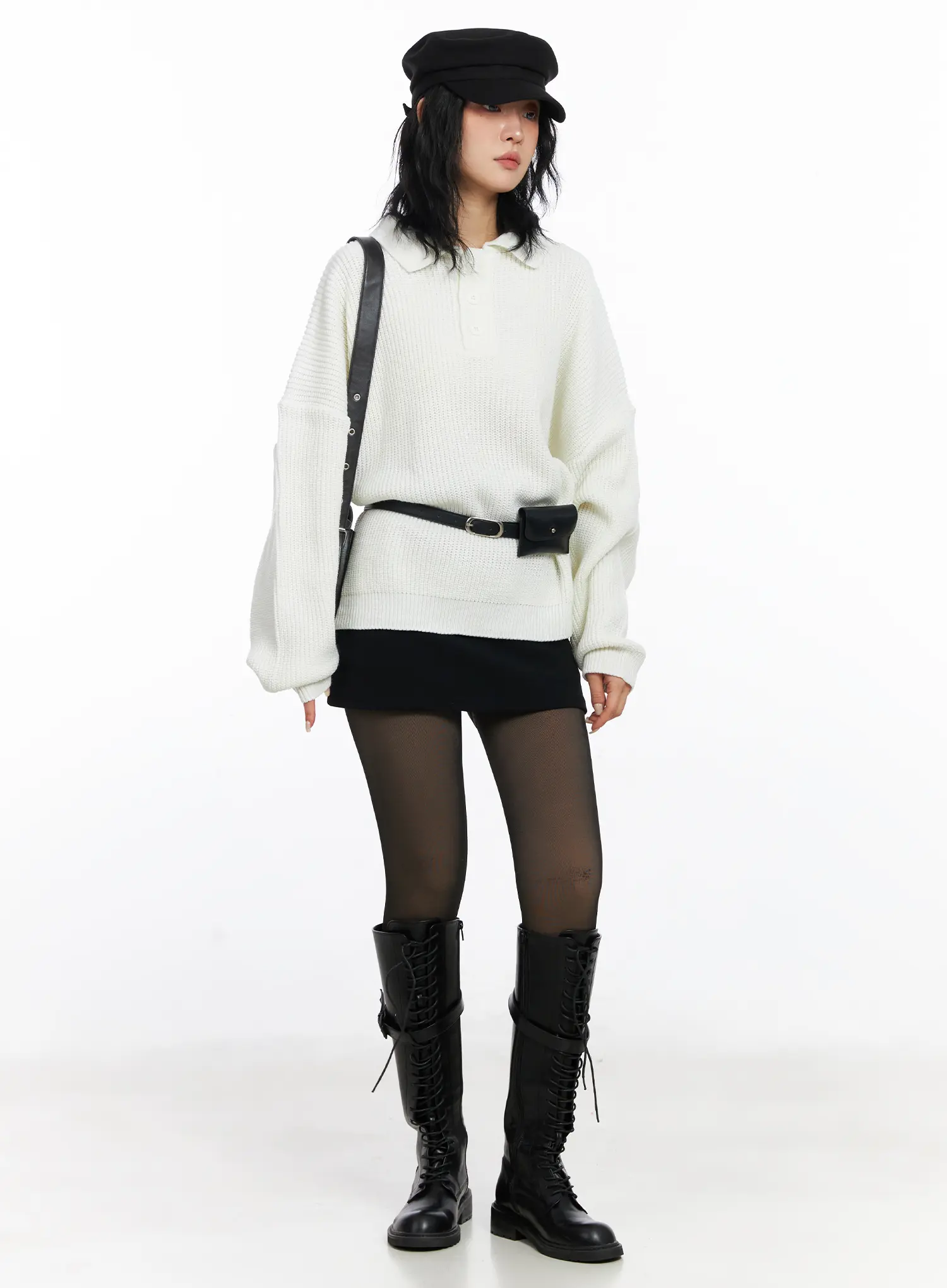 Low Rise A-Line Mini Skirt CJ523 - Image 2