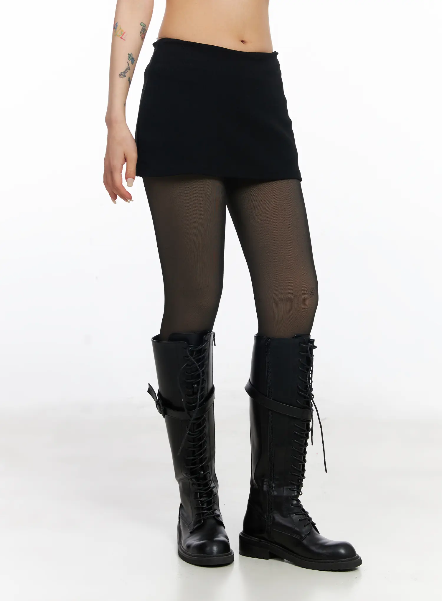 Low Rise A-Line Mini Skirt CJ523 - Image 8