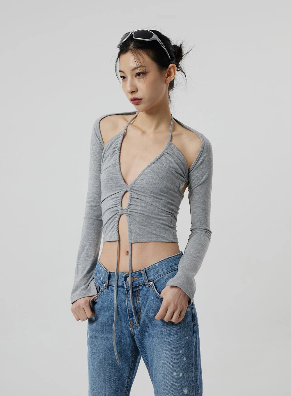 Low Rise Bootcut Jeans CF309 - Image 11