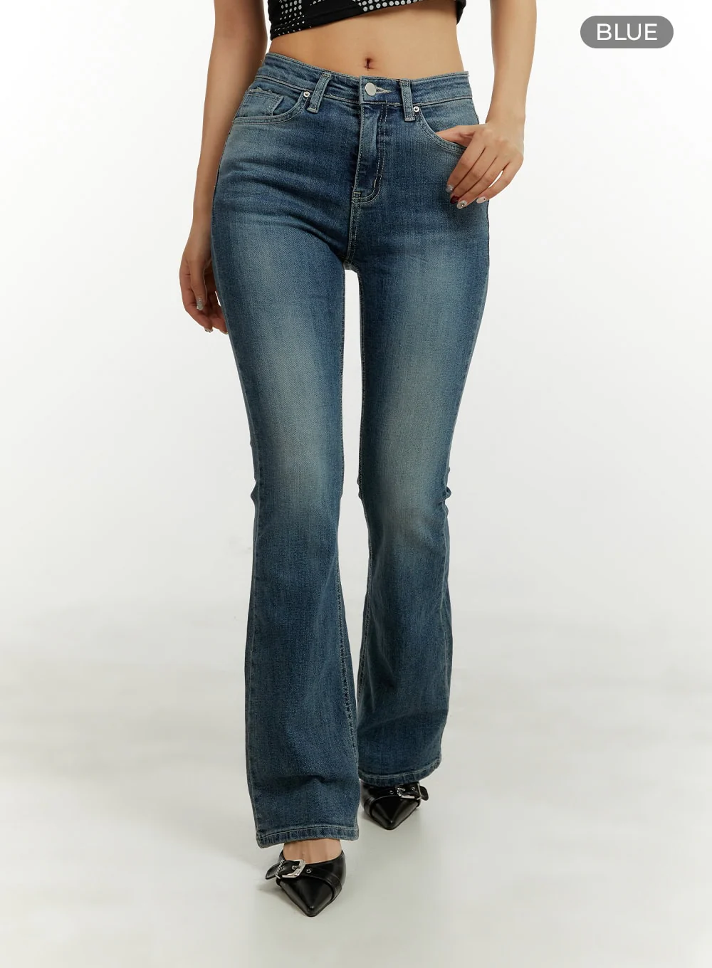 Low Rise Bootcut Jeans CY409 - Image 7
