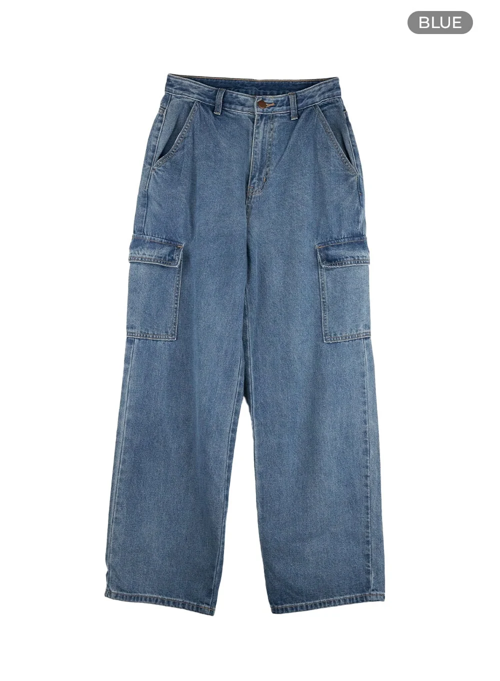 Low Rise Cargo Jeans IU412 - Image 9