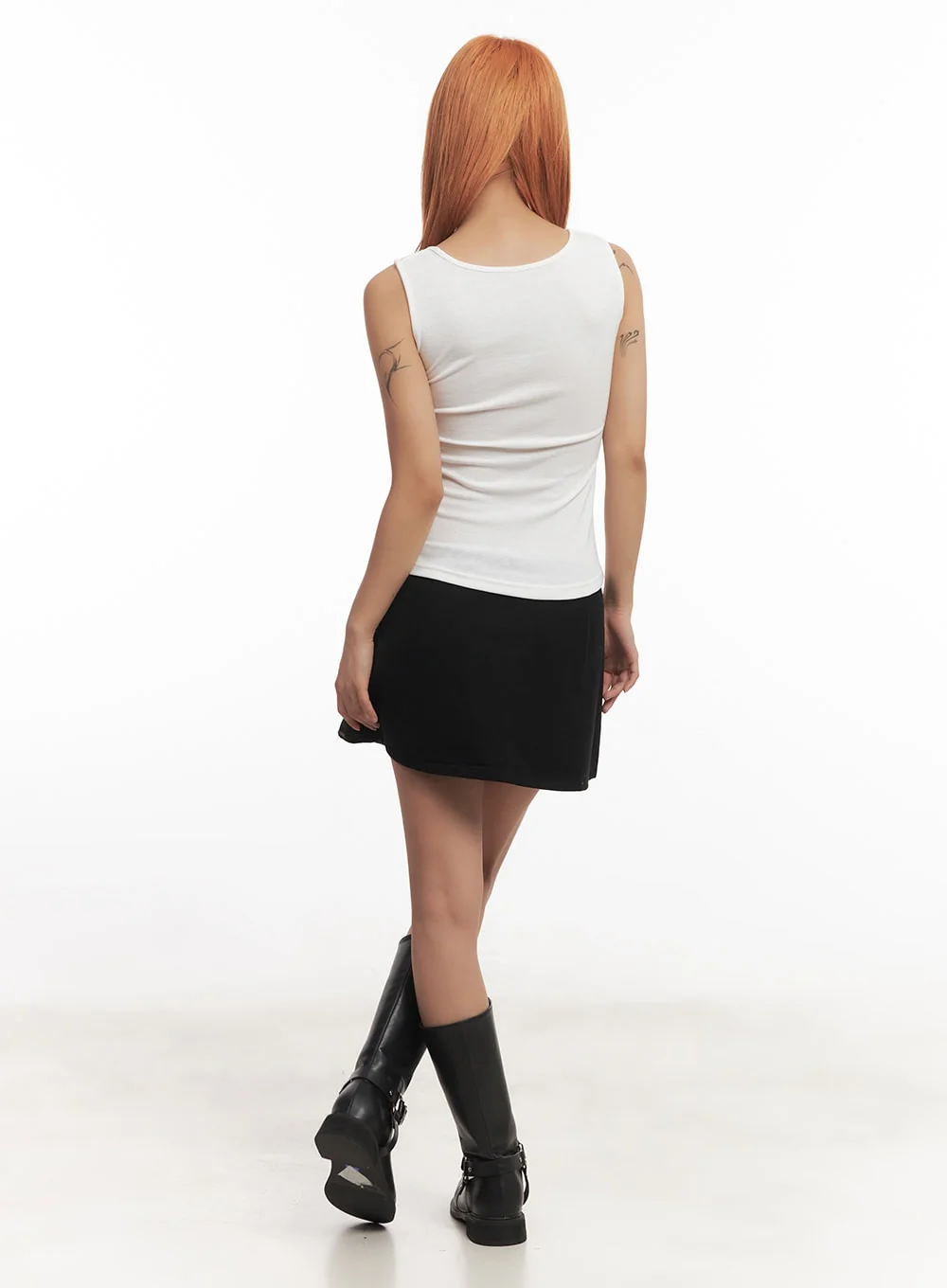 Low-Rise Eyelet Mini Skirt IA517 - Image 12