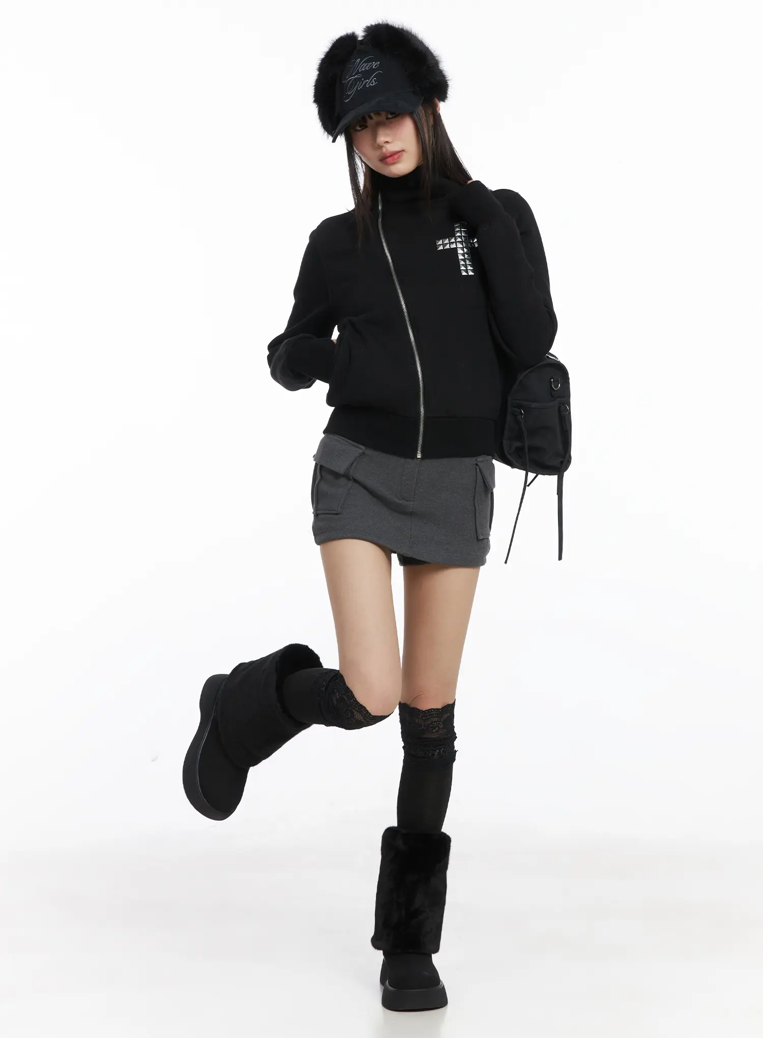 Low-Rise Fleece Skort CJ501 - Image 2