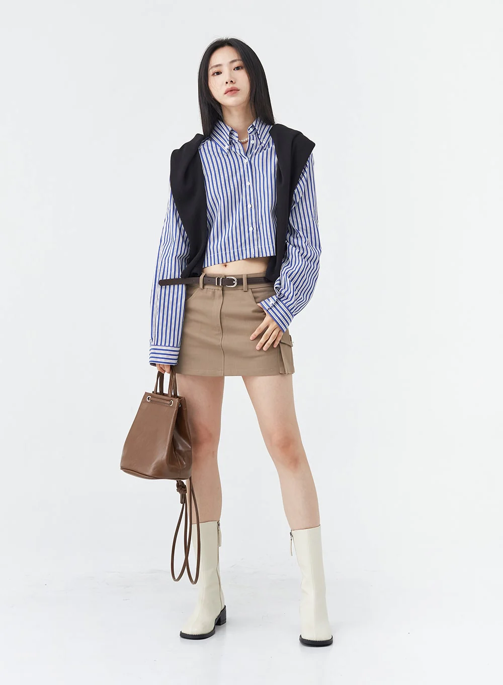 Low-Rise Pocket Cargo Mini Skirt OG18 - Image 12