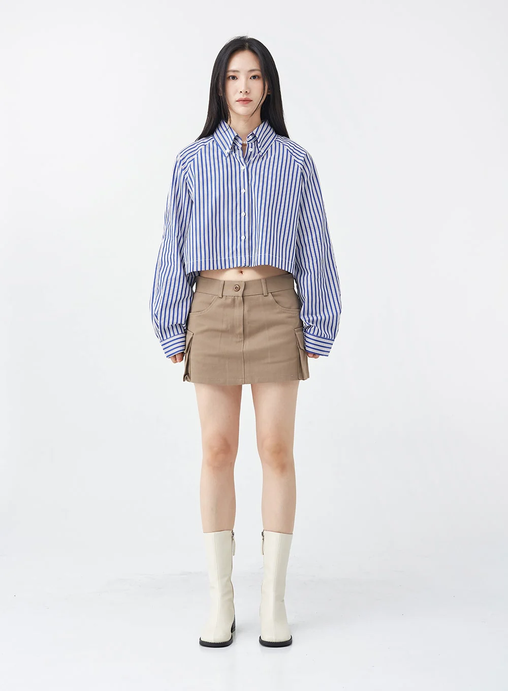 Low-Rise Pocket Cargo Mini Skirt OG18 - Image 13