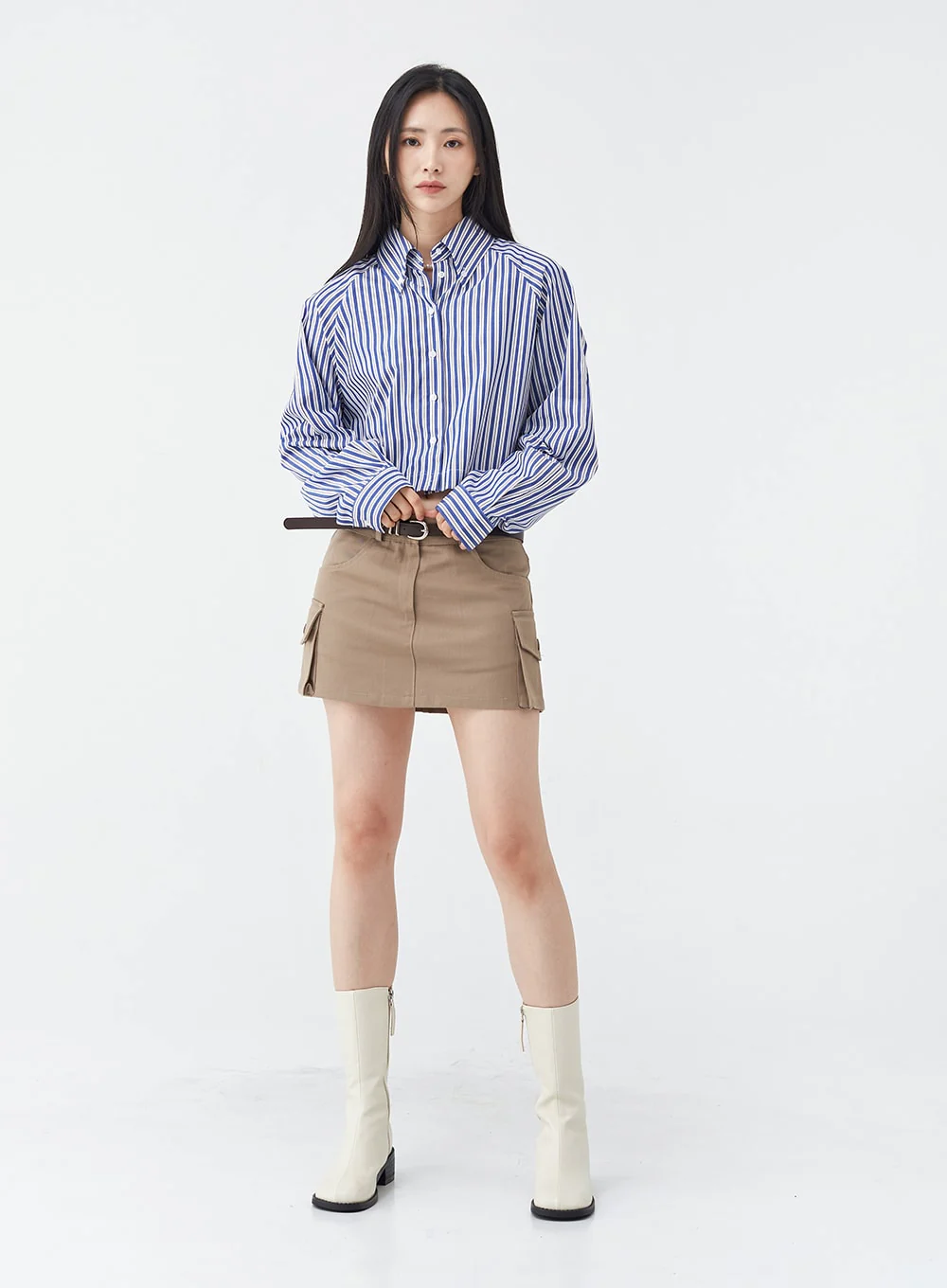 Low-Rise Pocket Cargo Mini Skirt OG18 - Image 4