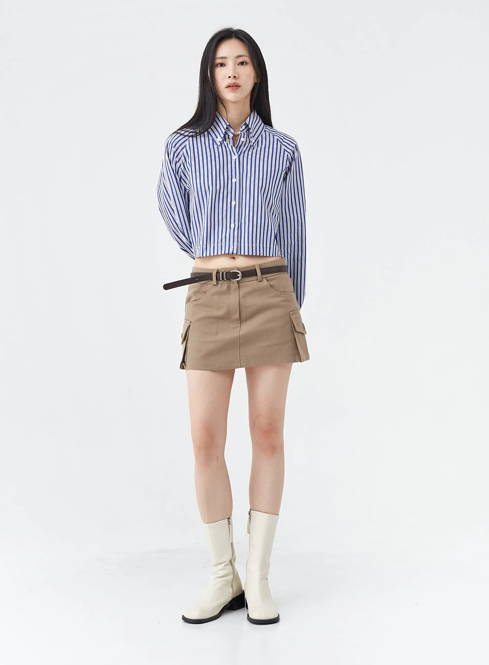 Low-Rise Pocket Cargo Mini Skirt OG18 - Image 7