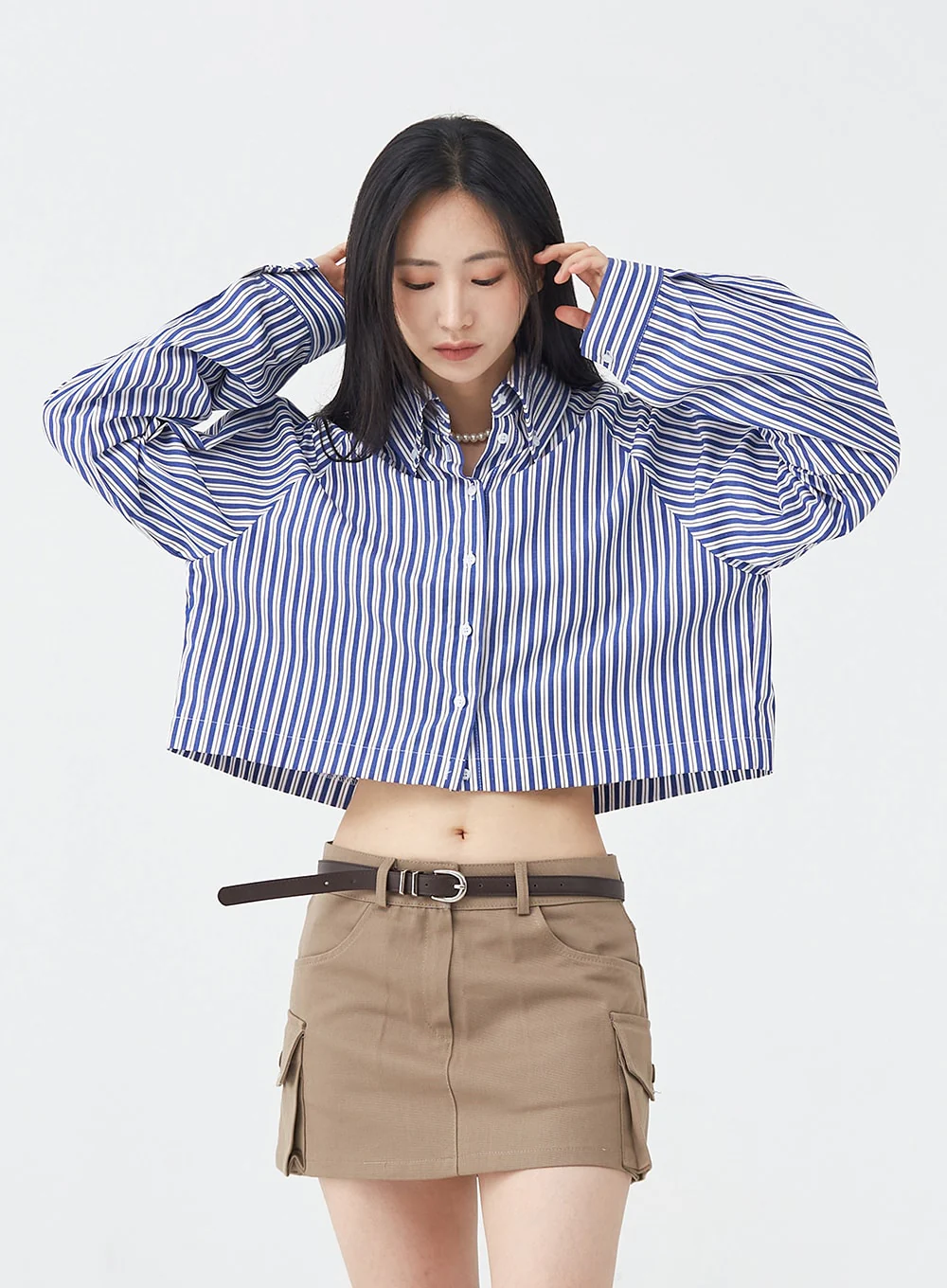 Low-Rise Pocket Cargo Mini Skirt OG18 - Image 9