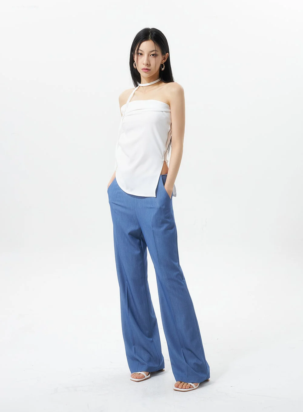 Low Rise Tailored Pants IU326 - Image 2