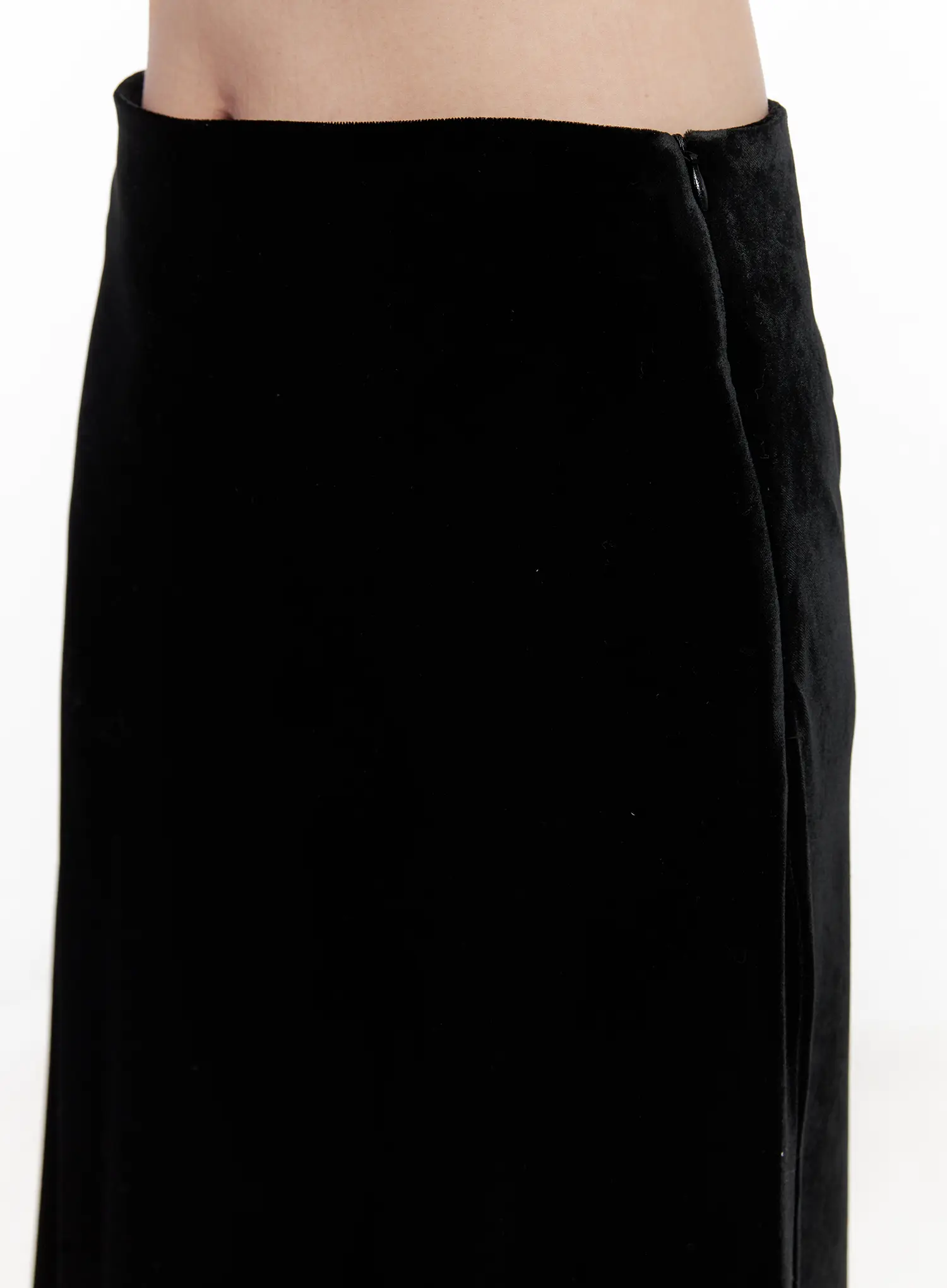 Low Rise Velvet Maxi Skirt CN504 - Image 4