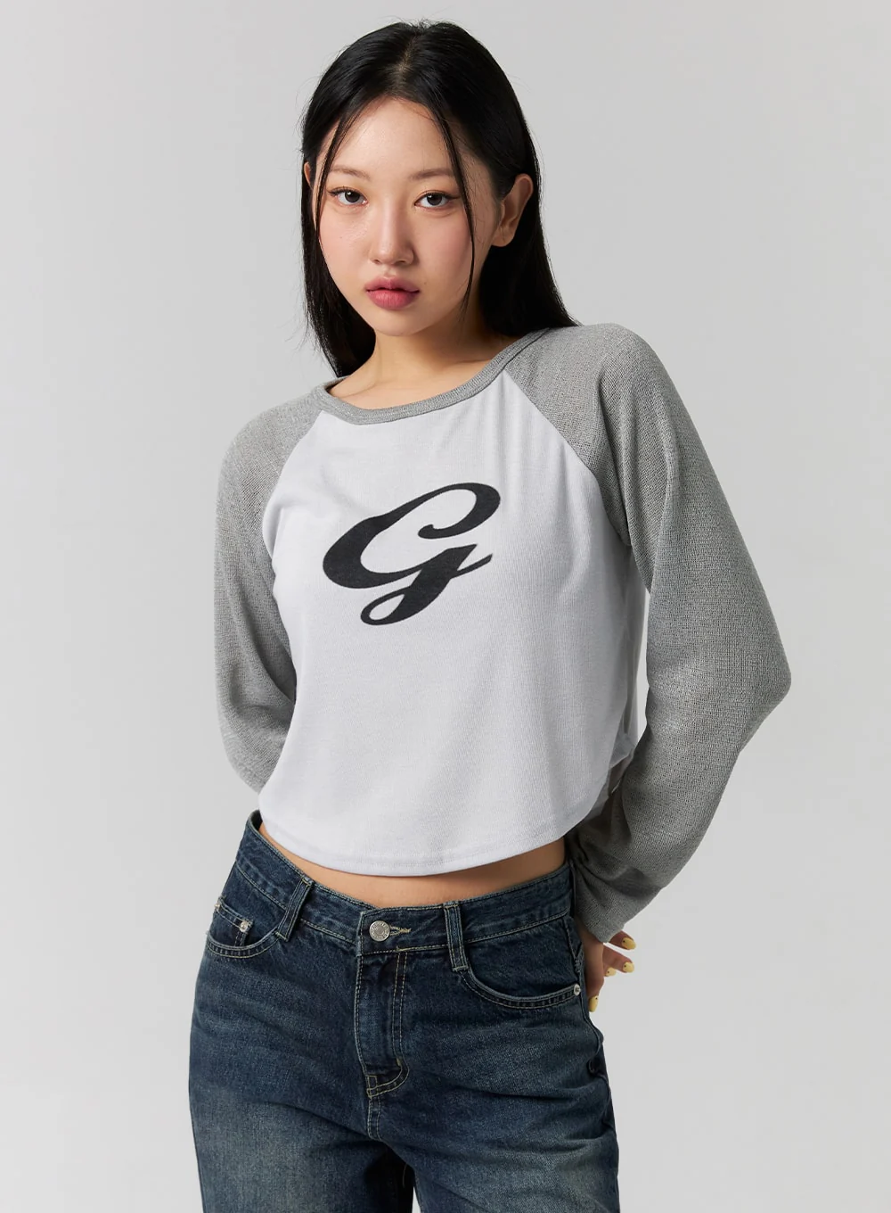 Low Rise Washed Wide Jeans CG315 - Image 11