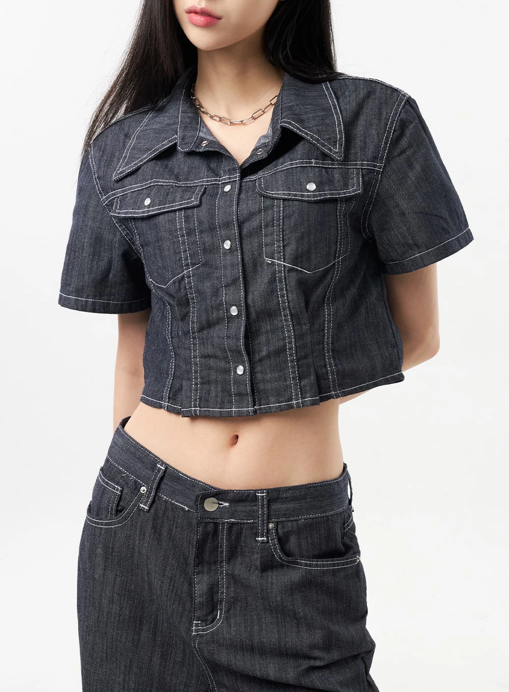 Low Rise Wide Pants CU312 - Image 11