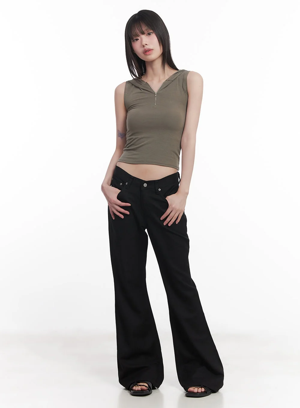 Low-Waist Flared Pants CU505 - Image 5