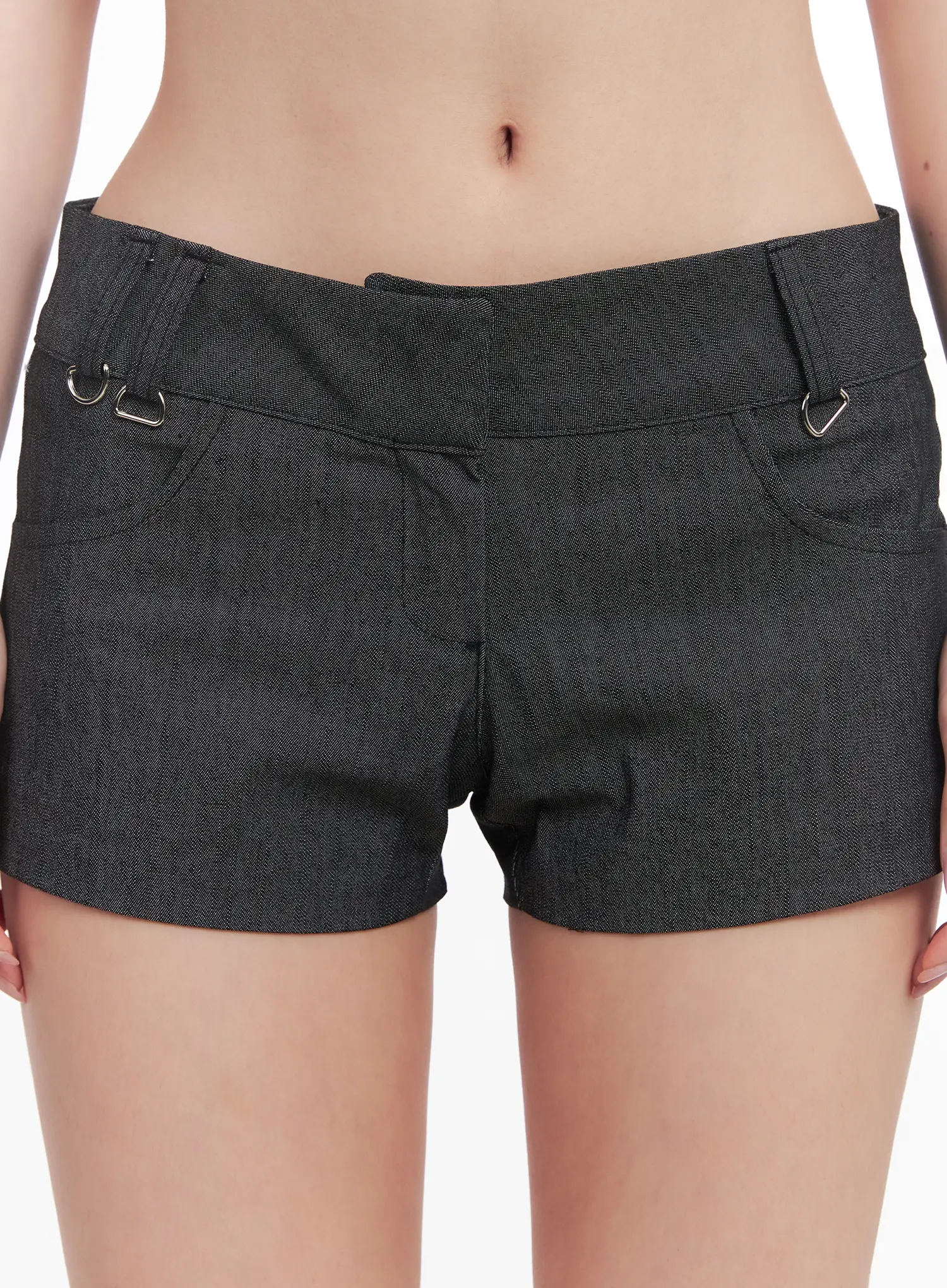 Low-Waist No-Fade Denim Shorts CU511 - Image 4