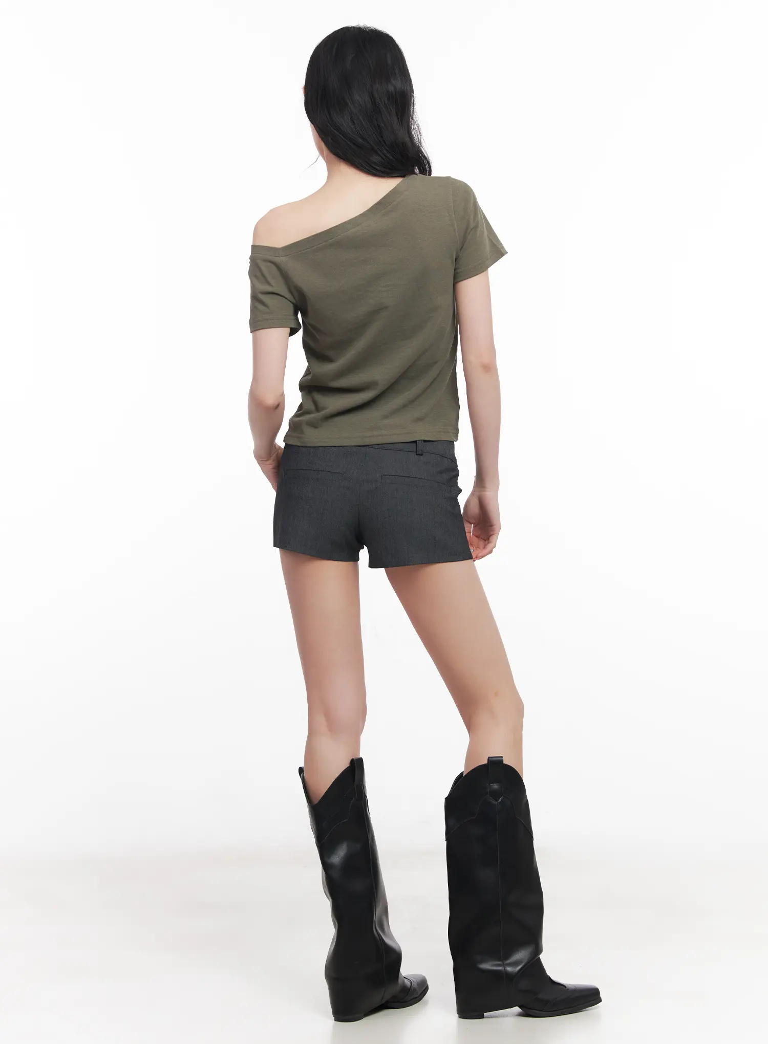 Low-Waist No-Fade Denim Shorts CU511 - Image 9