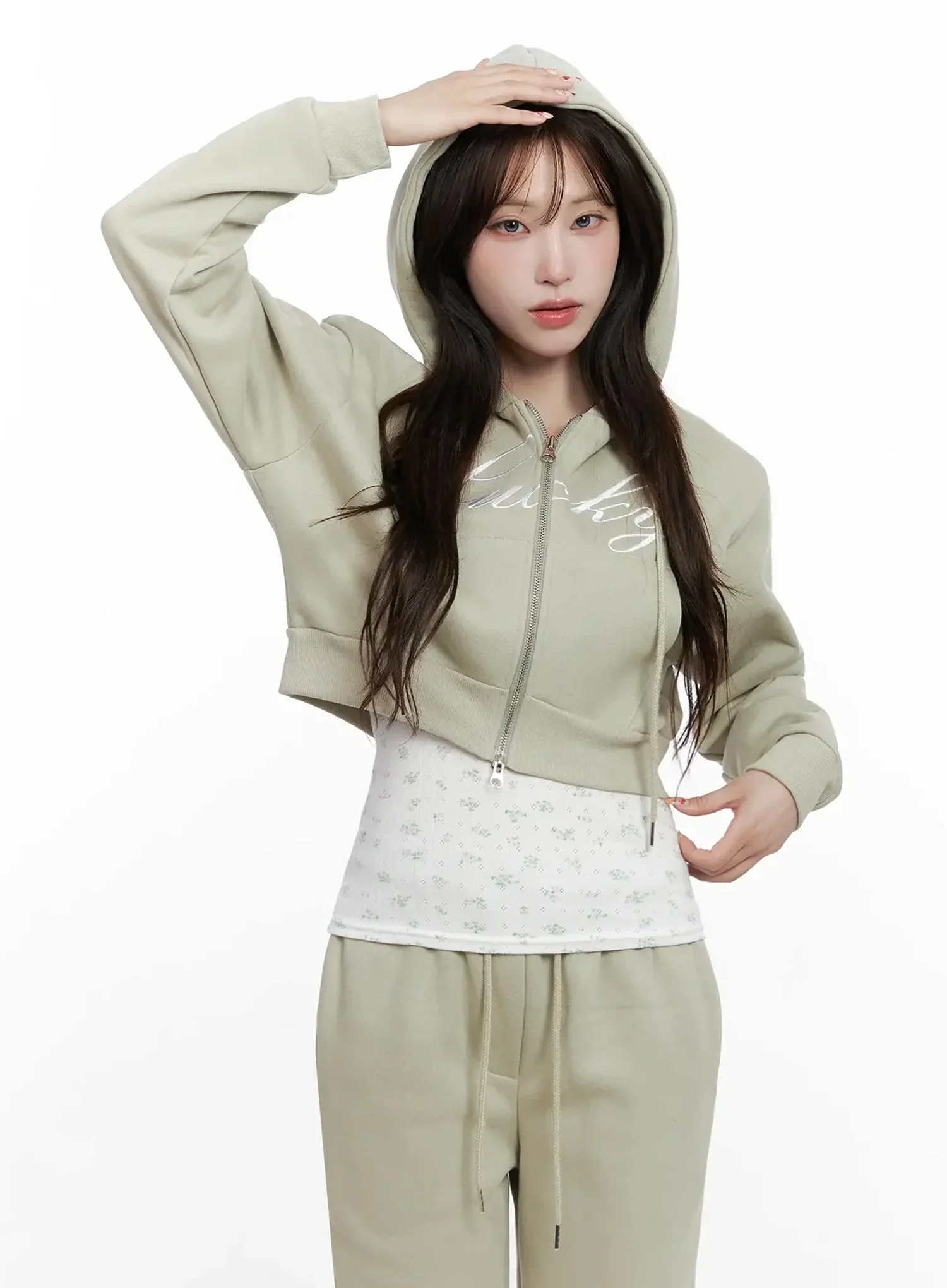 Lucky Fleece Zip Hoodie IN514 - Image 5