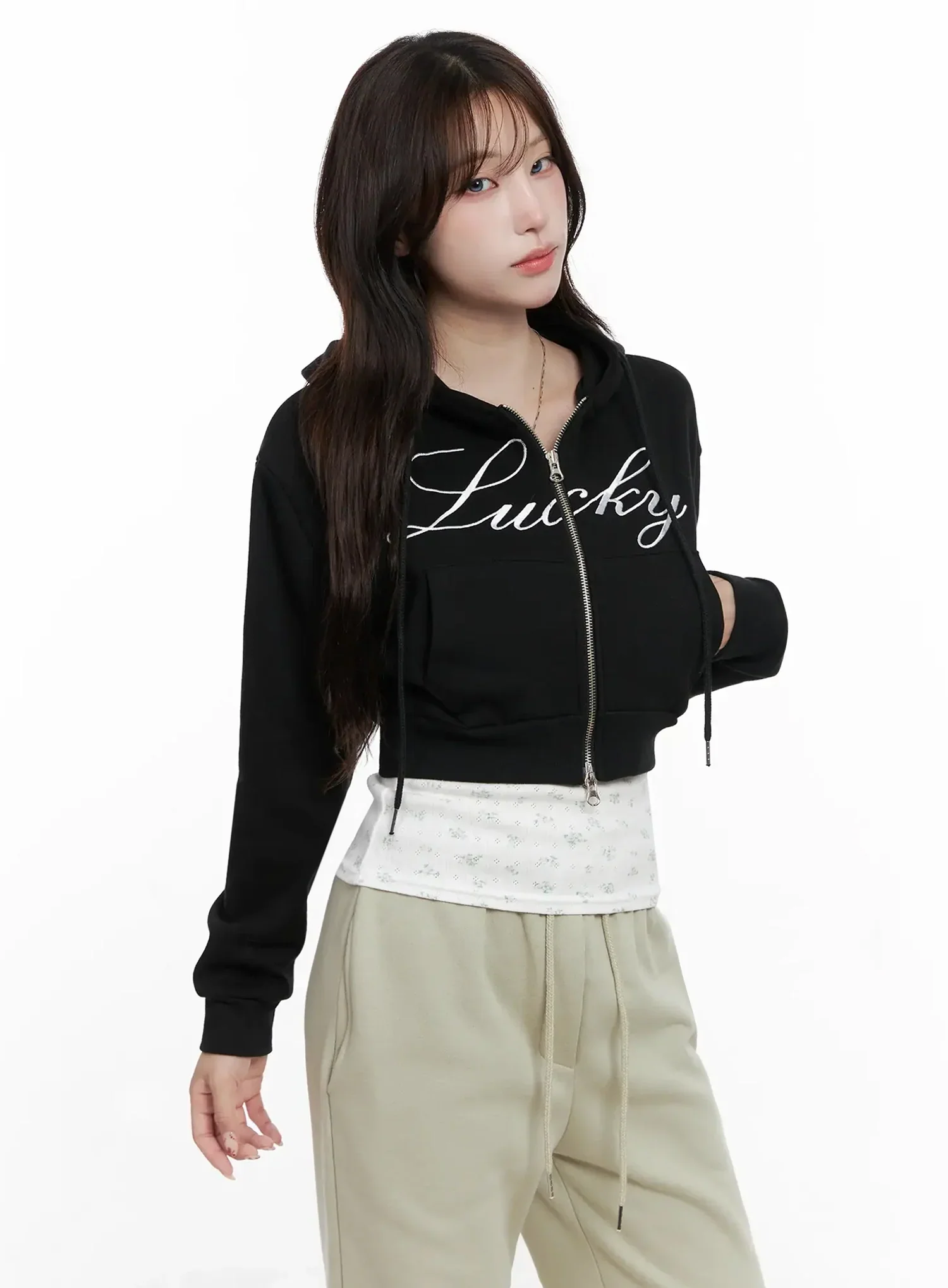 Lucky Fleece Zip Hoodie IN514 - Image 7