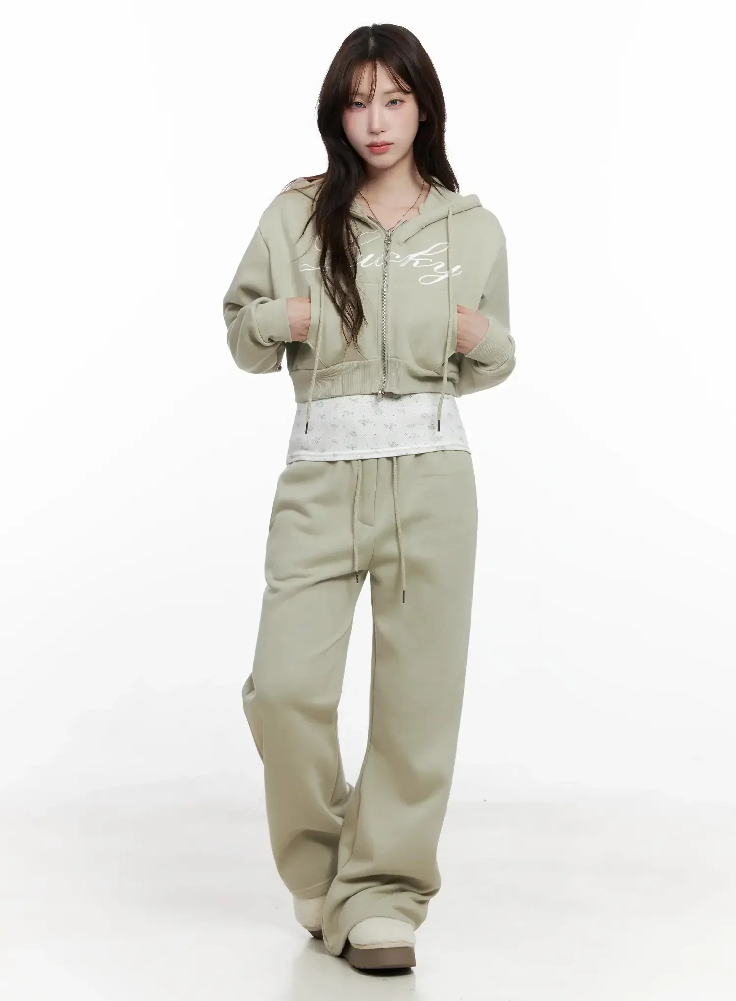 Lucky Fleece Zip Hoodie IN514 - Image 8