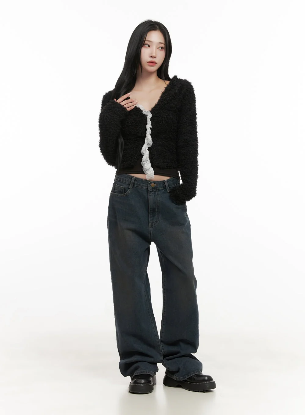 Luna Denim Wide-Leg Jeans CD406 - Image 2