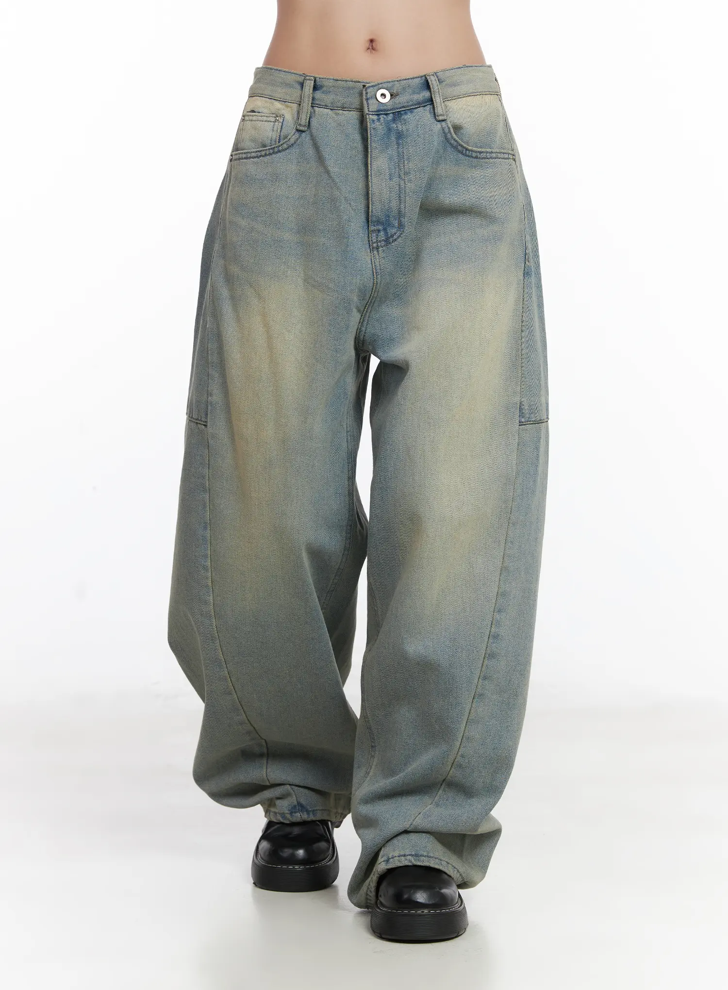 Lyla Washed Wide Leg Jeans CD530 - Image 10
