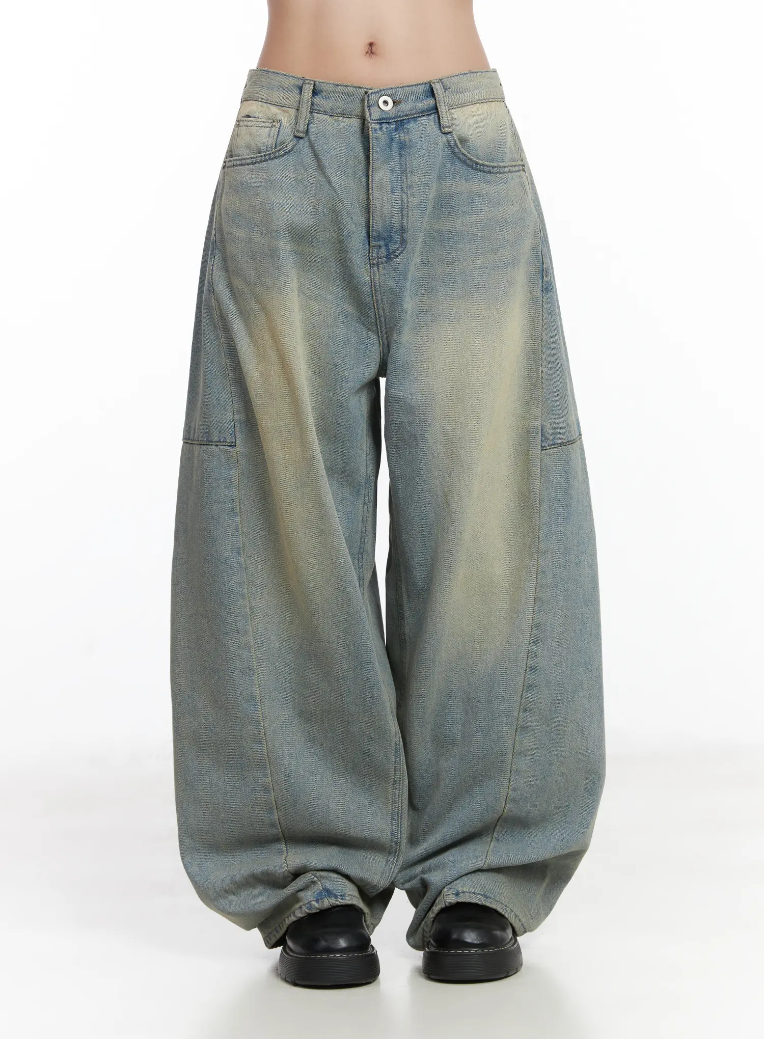 Lyla Washed Wide Leg Jeans CD530 - Image 2