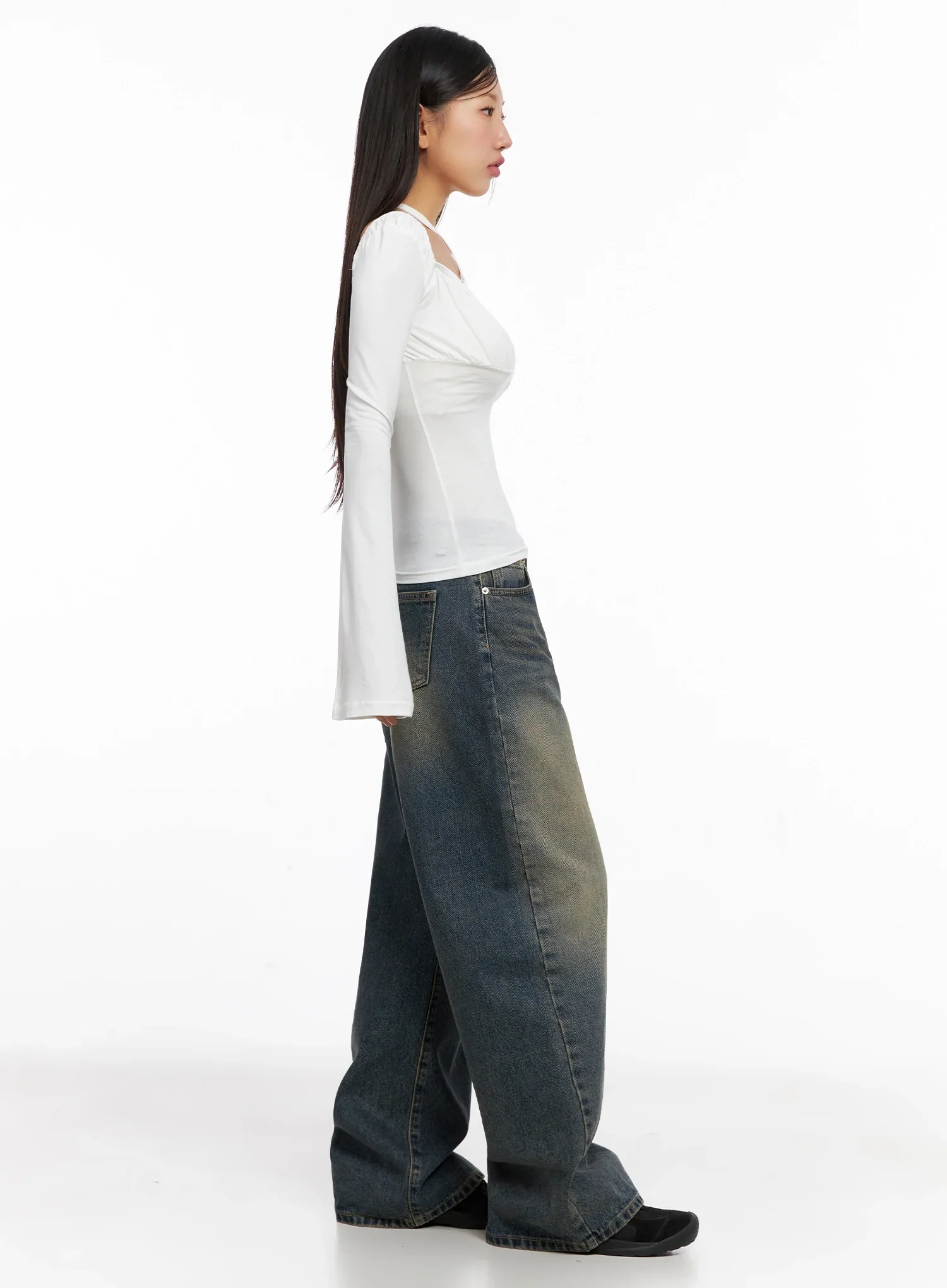 Maisie Vintage Wide-Leg Jeans IG528 - Image 8