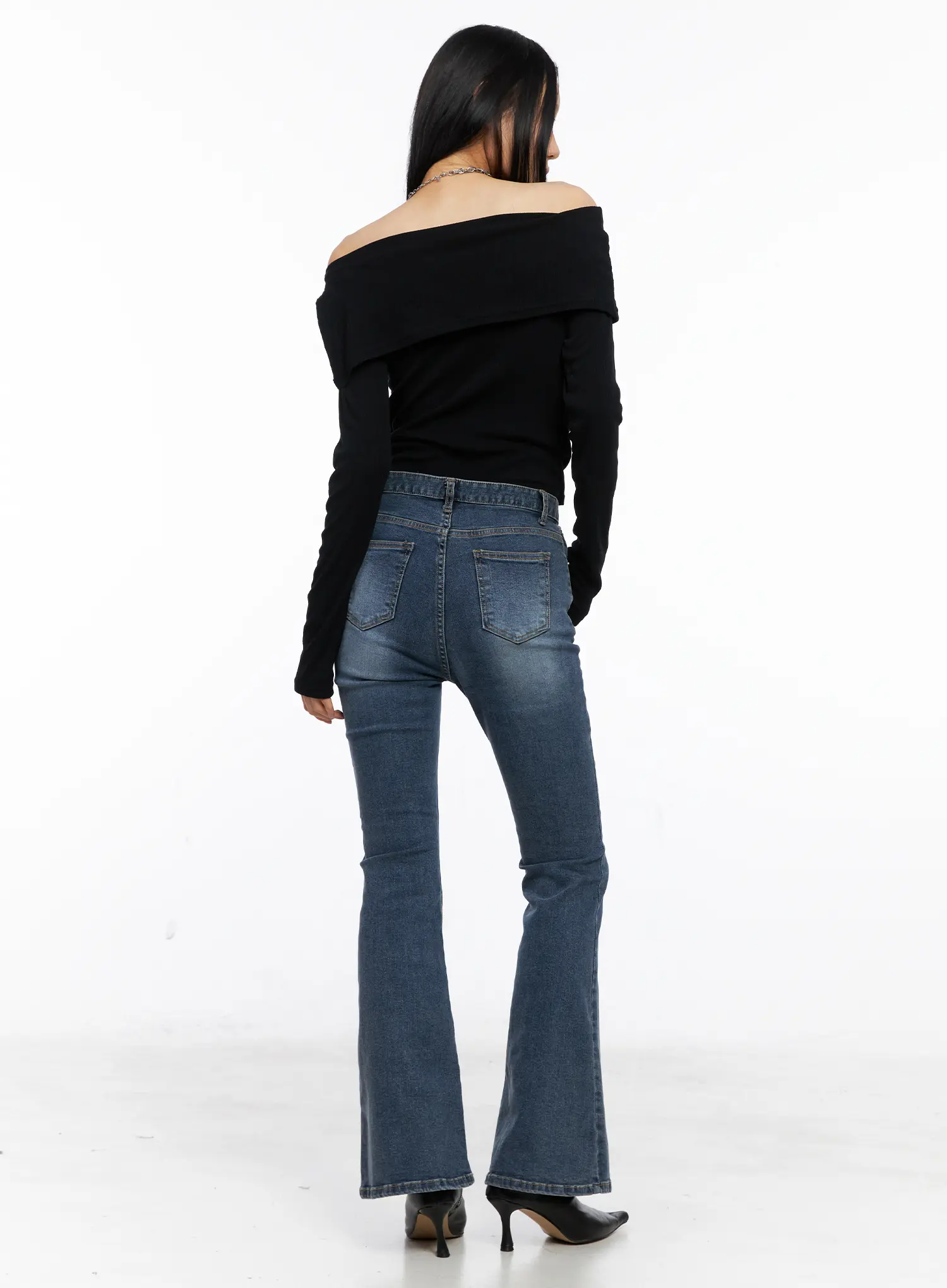 Malka Classic Flared Jeans CS509 - Image 4