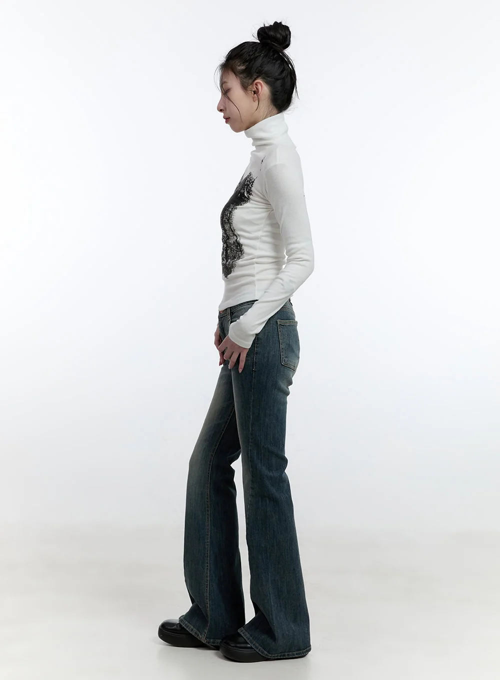 Mallory Skinny Bootcut Jeans CJ520 - Image 4