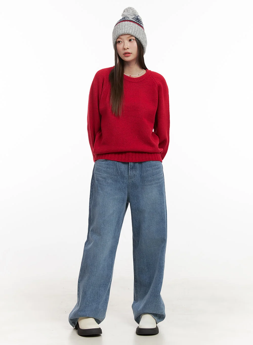 Mandy Washed Wide Leg Jeans OD418 - Image 2