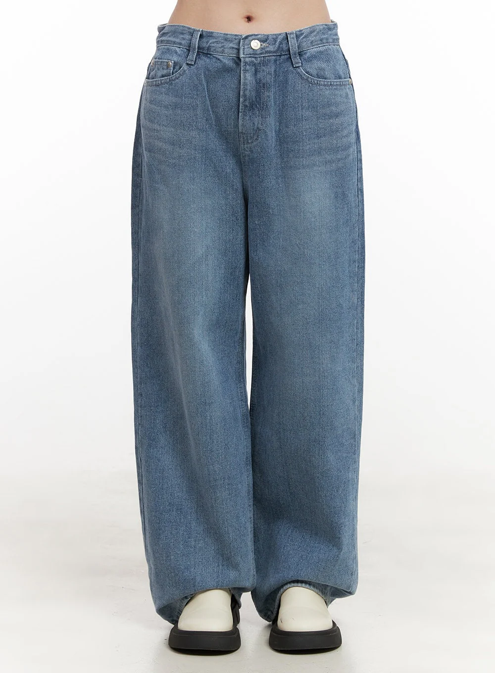 Mandy Washed Wide Leg Jeans OD418 - Image 9