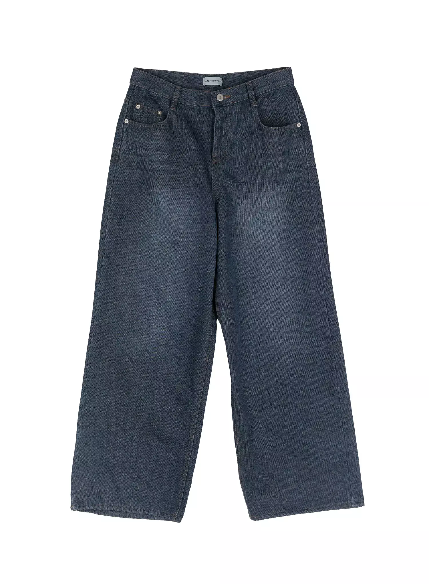 Mano Vintage Wash Wide Leg Jeans ID526 - Image 13