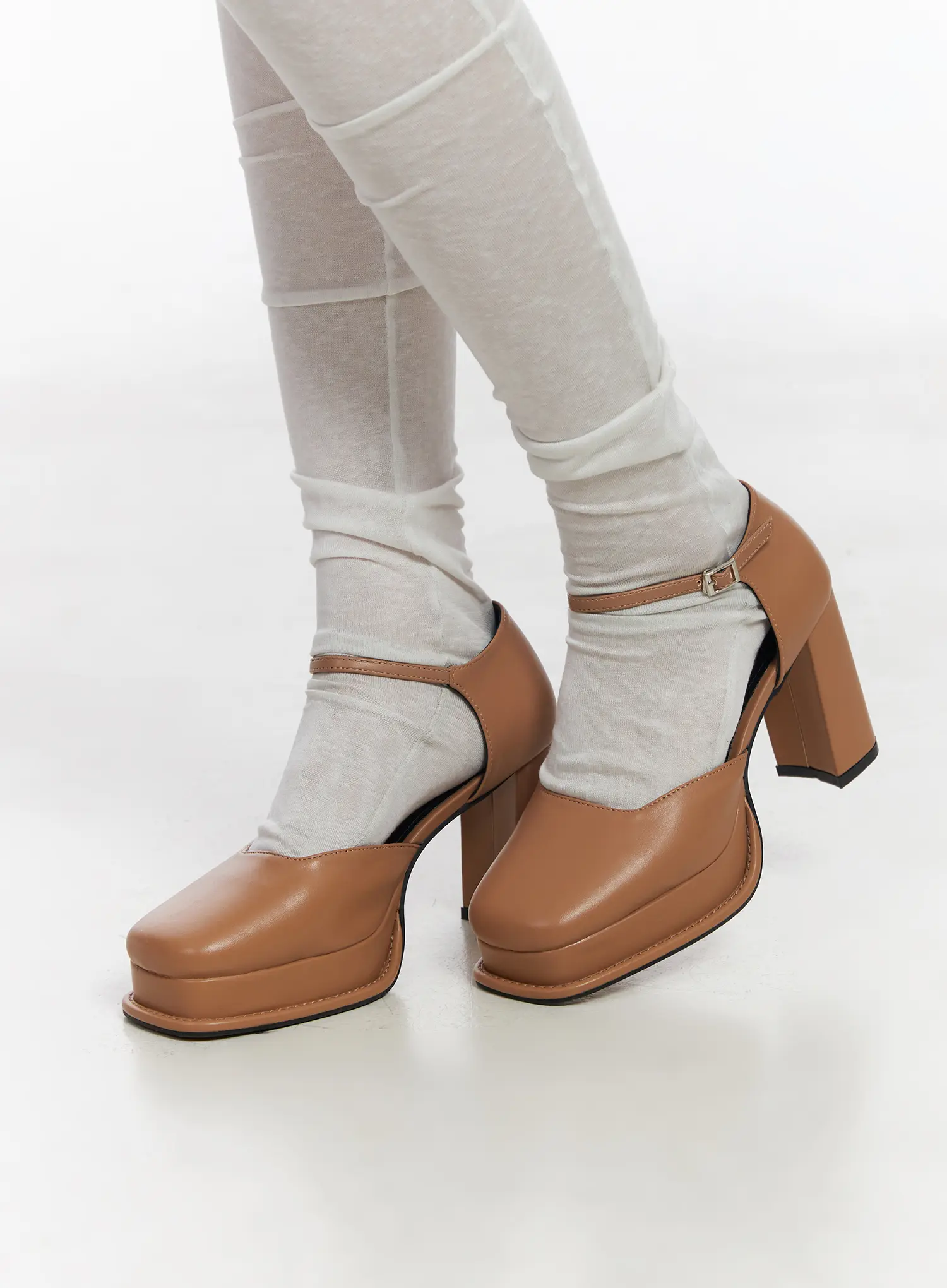 Mary Jane Block Heels CF506