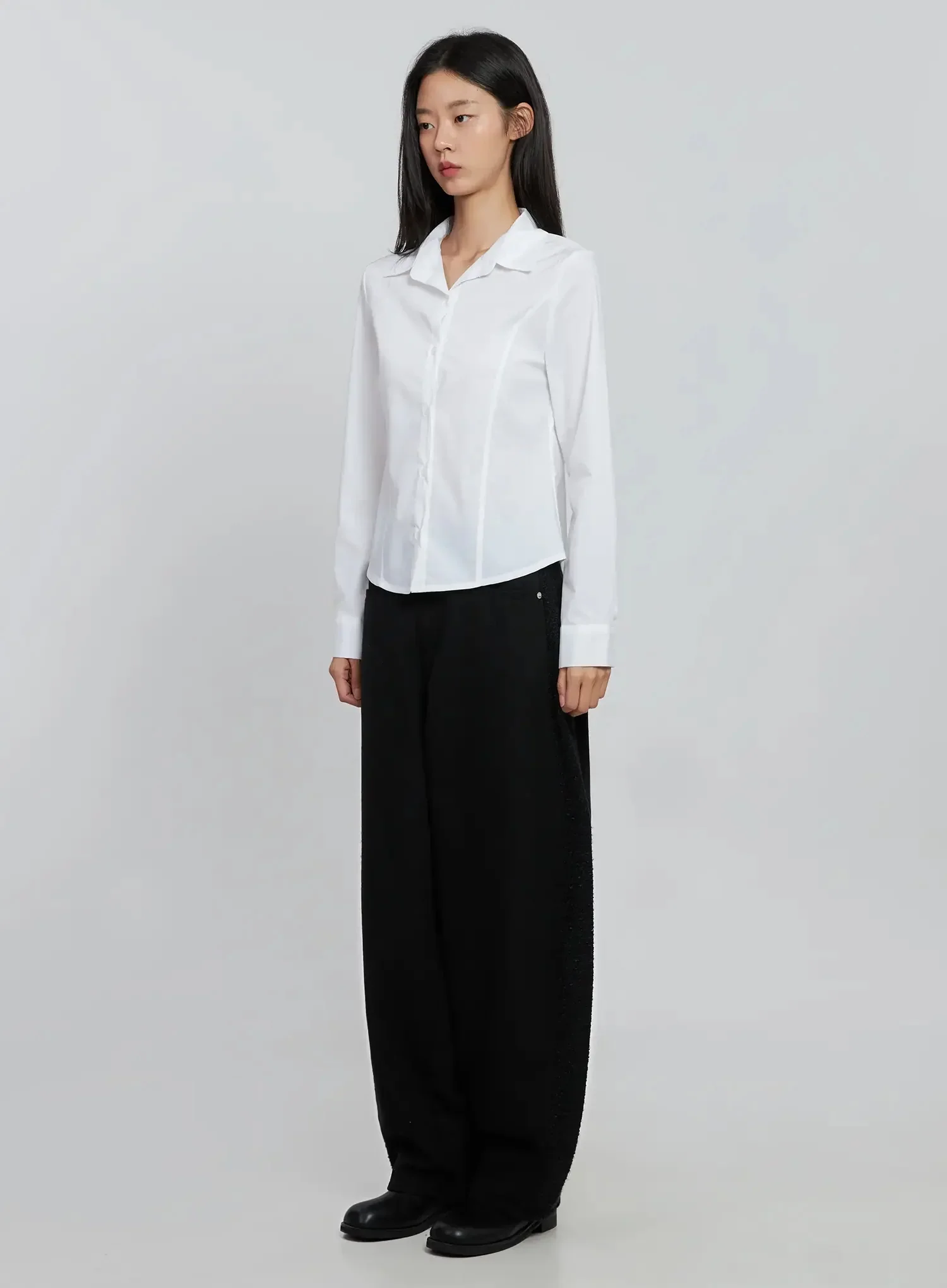 Maxine Wide Leg Tweed Pants IO530 - Image 7