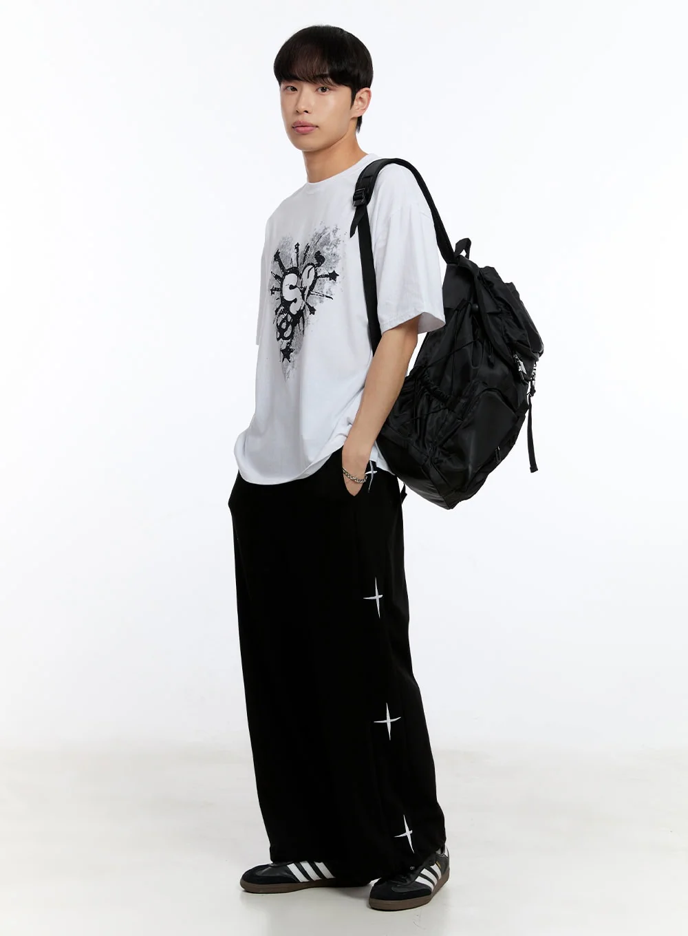 Men’s Buckle Pocket Backpack IY530 - Image 6
