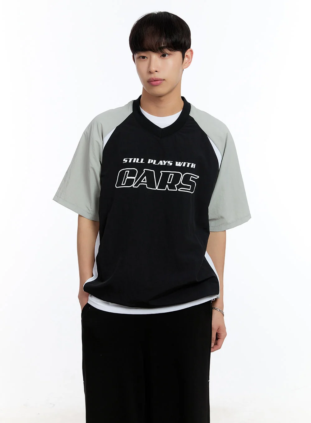 Men’s Cars Raglan Windbreaker T-Shirt IY529