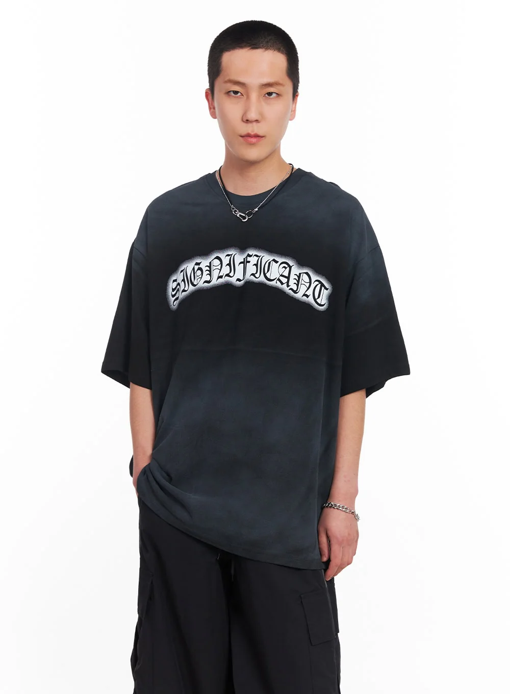 Men’s Gradient Street Graphic T-Shirt IU503 - Image 3