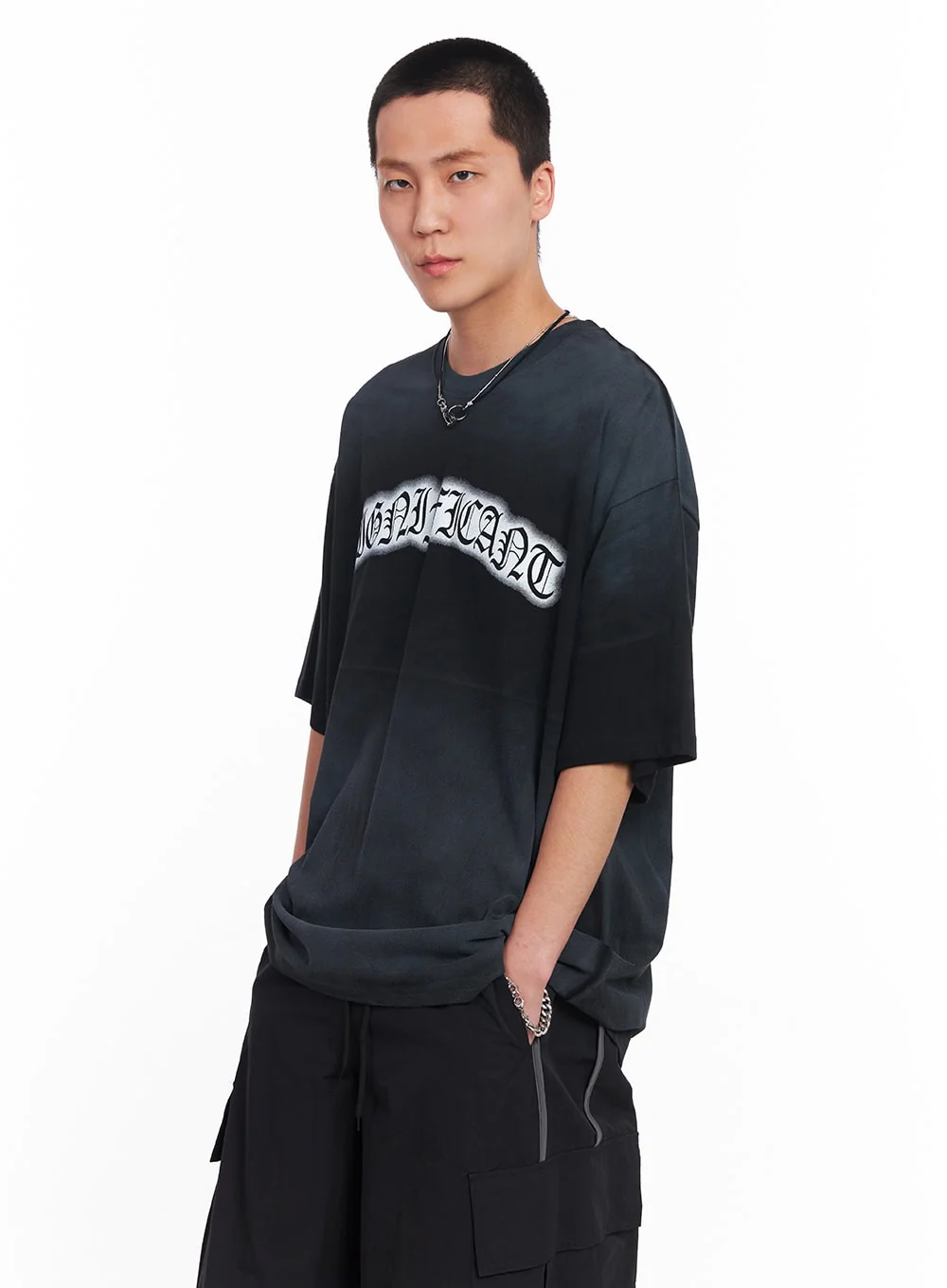 Men’s Gradient Street Graphic T-Shirt IU503 - Image 4