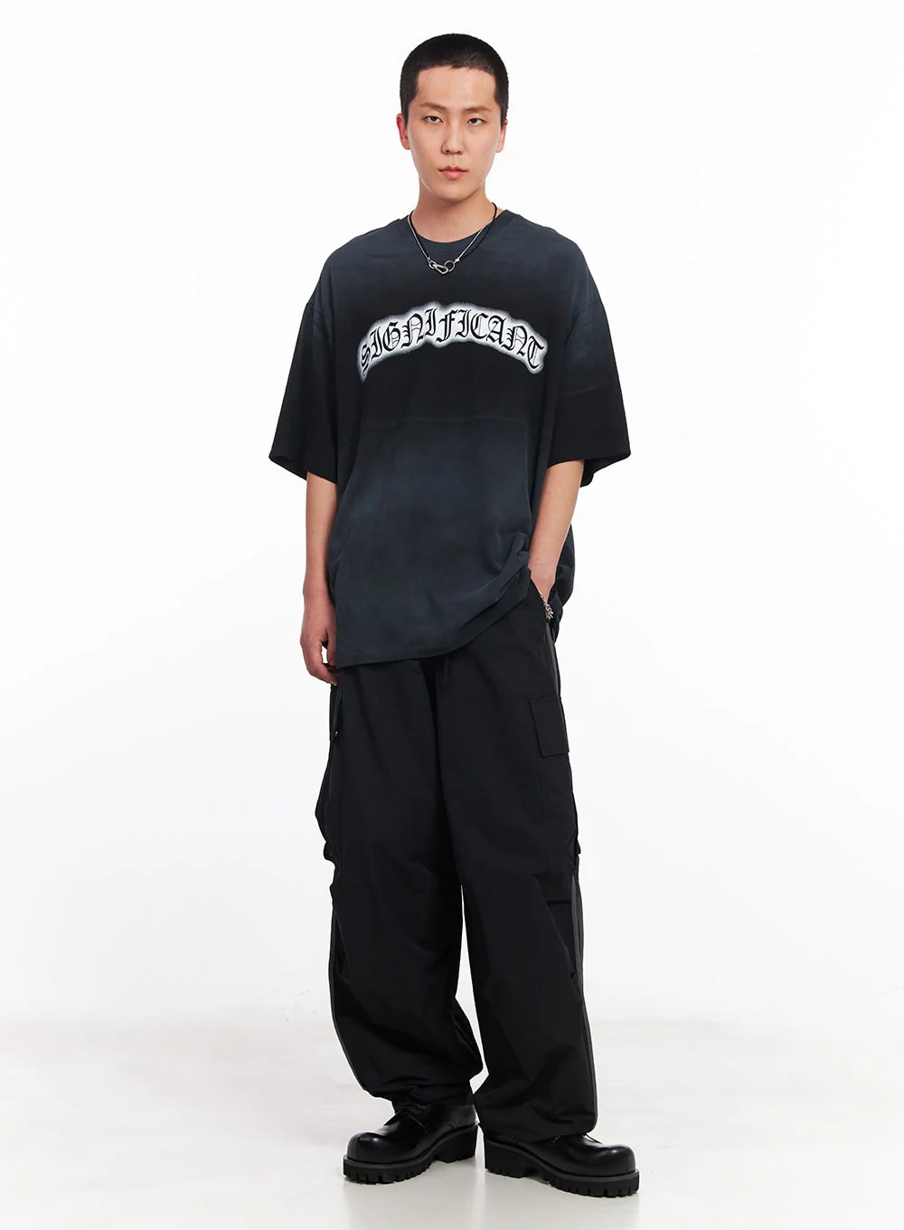 Men’s Gradient Street Graphic T-Shirt IU503 - Image 8